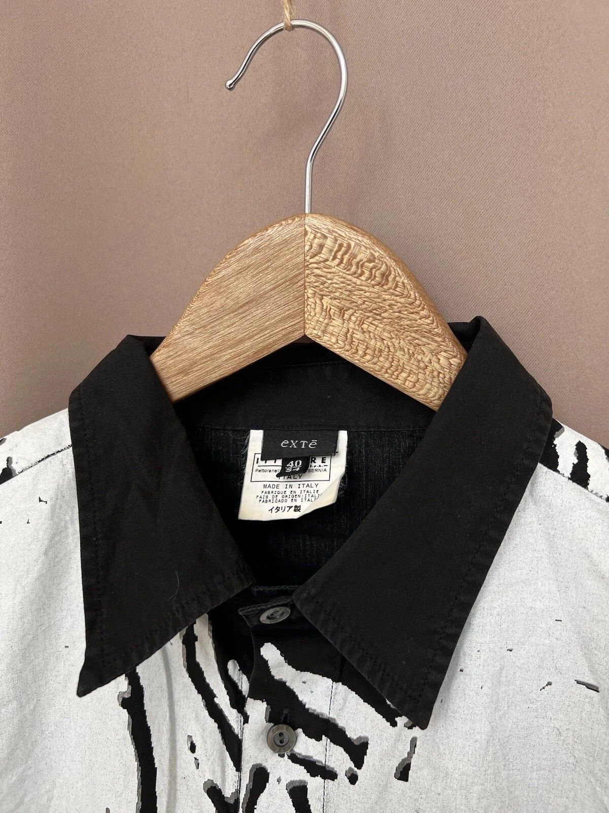 Other Exte Milano Printed Button Down Shirt Mens 40 or M Rare Size US M / EU 48-50 / 2 - 10 Thumbnail
