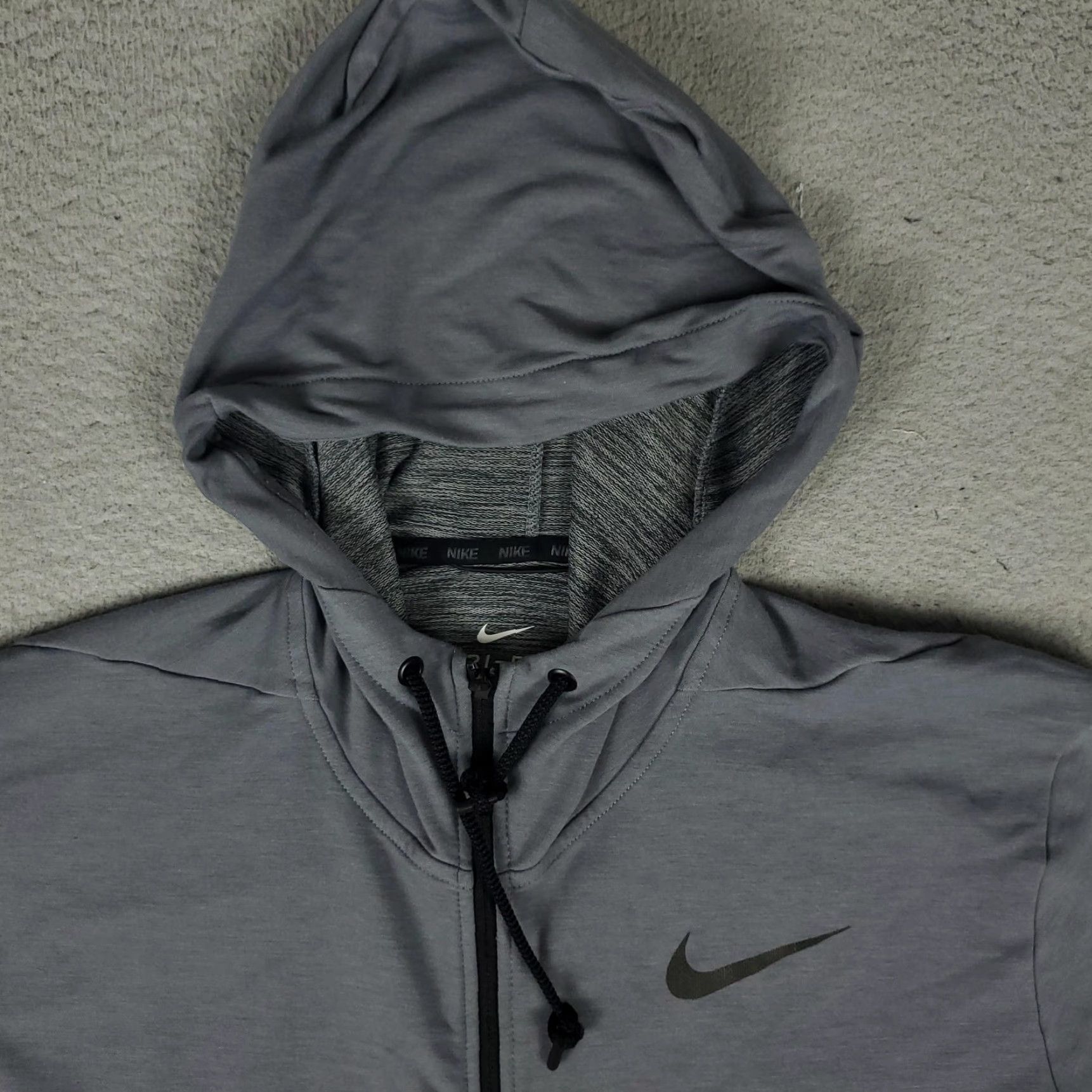 Nike Nike Hoodie Mens L Gray Full Zip Sweatshirt Size US L / EU 52-54 / 3 - 2 Thumbnail