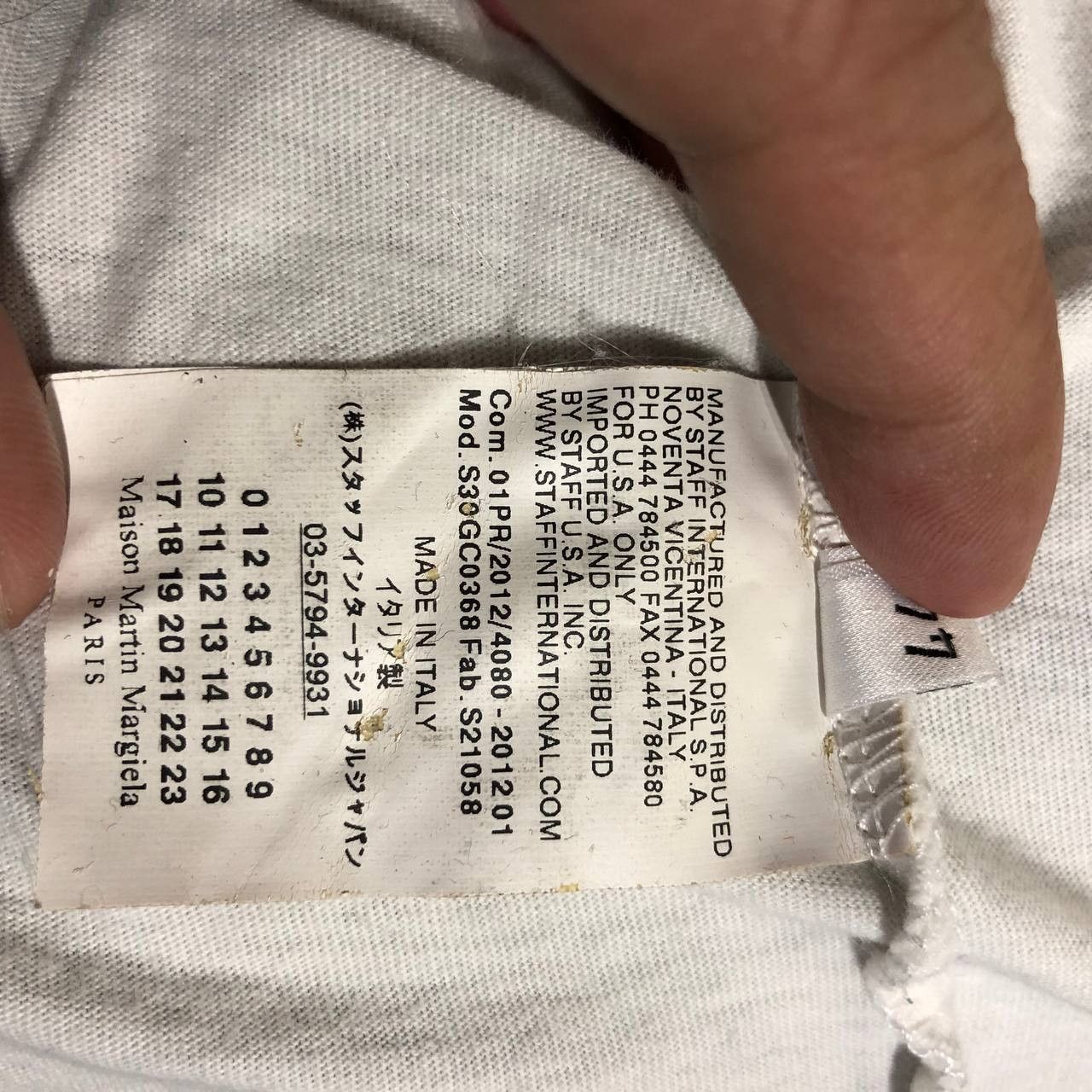 Maison Margiela Maison Margiela line 10 numbering tee Size US S / EU 44-46 / 1 - 6 Thumbnail