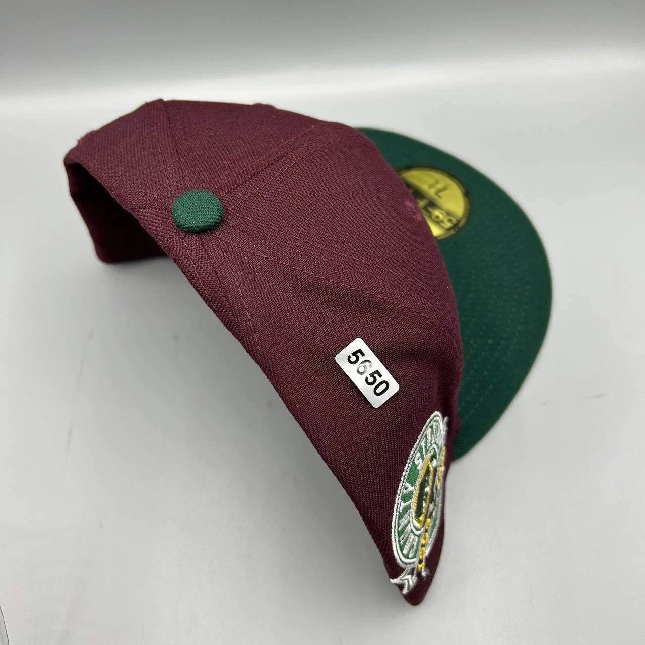 New Era Milwaukee Brewers Hat Men 7 3/4 Red Green MLB Fitted Cap New Size ONE SIZE - 9 Thumbnail