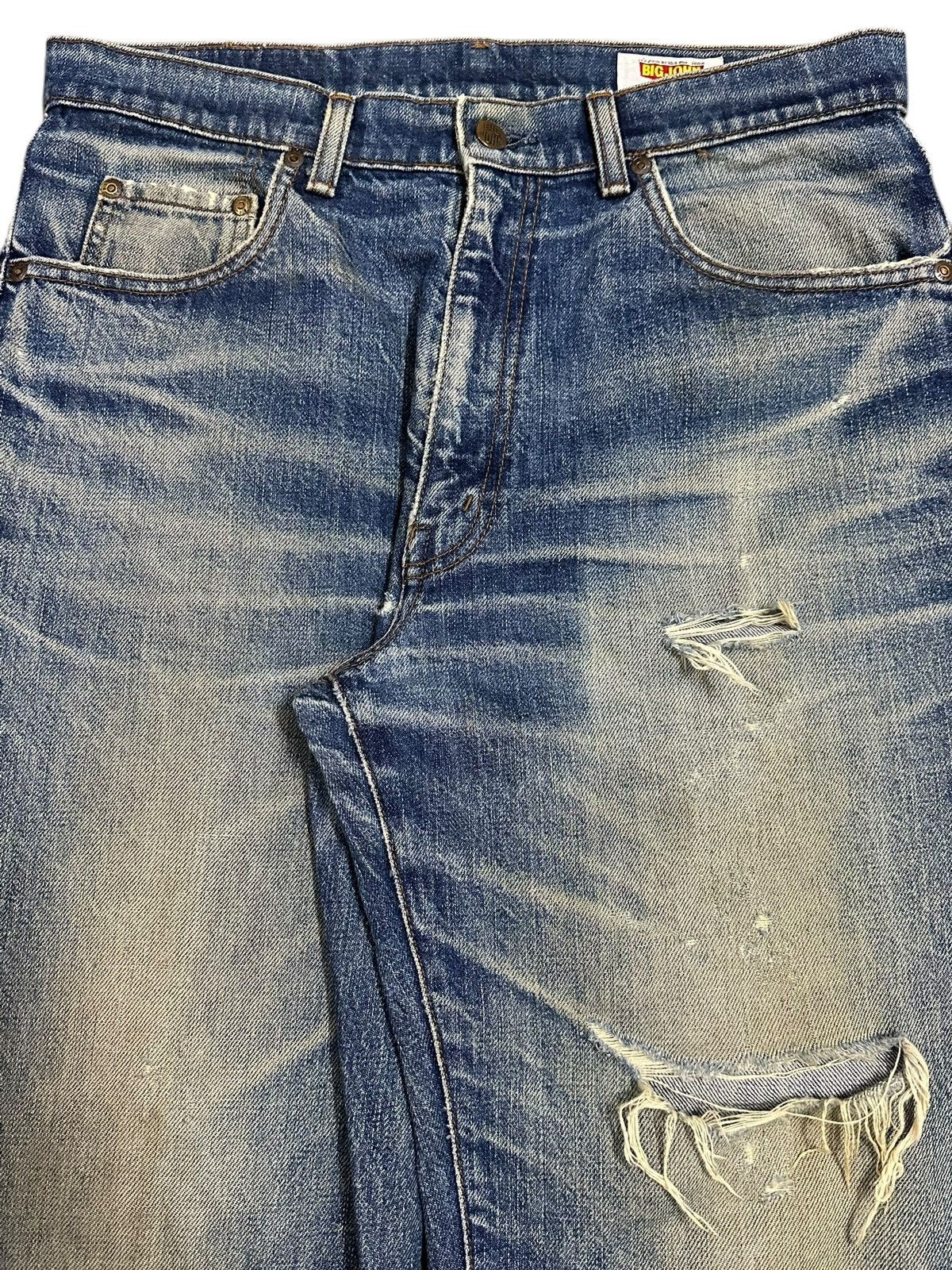 Big John Vintage Big John Classic Mud Wash Style Distress Baggy Jeans Size US 33 - 4 Thumbnail