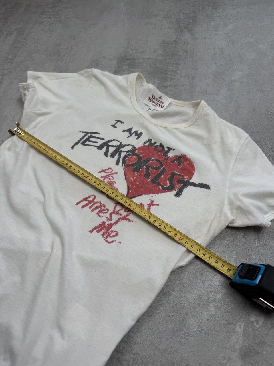 vivienne westwood I am not terrorist t-shirt vintage archive