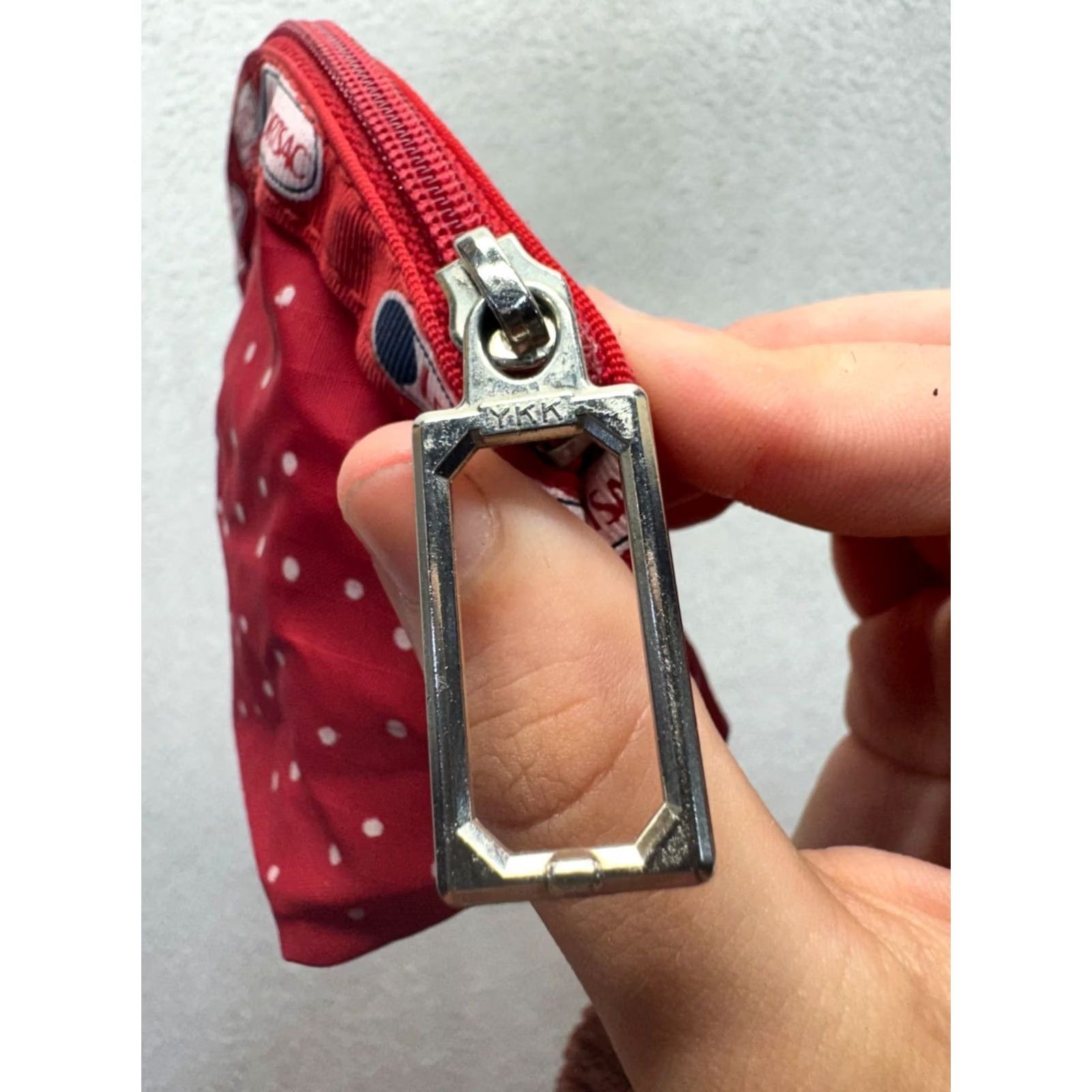 LeSportsac LeSportsac Red Polka Dot Cosmetic Bag Small Pouch Nylon USA-Made #77B Size ONE SIZE - 4 Thumbnail