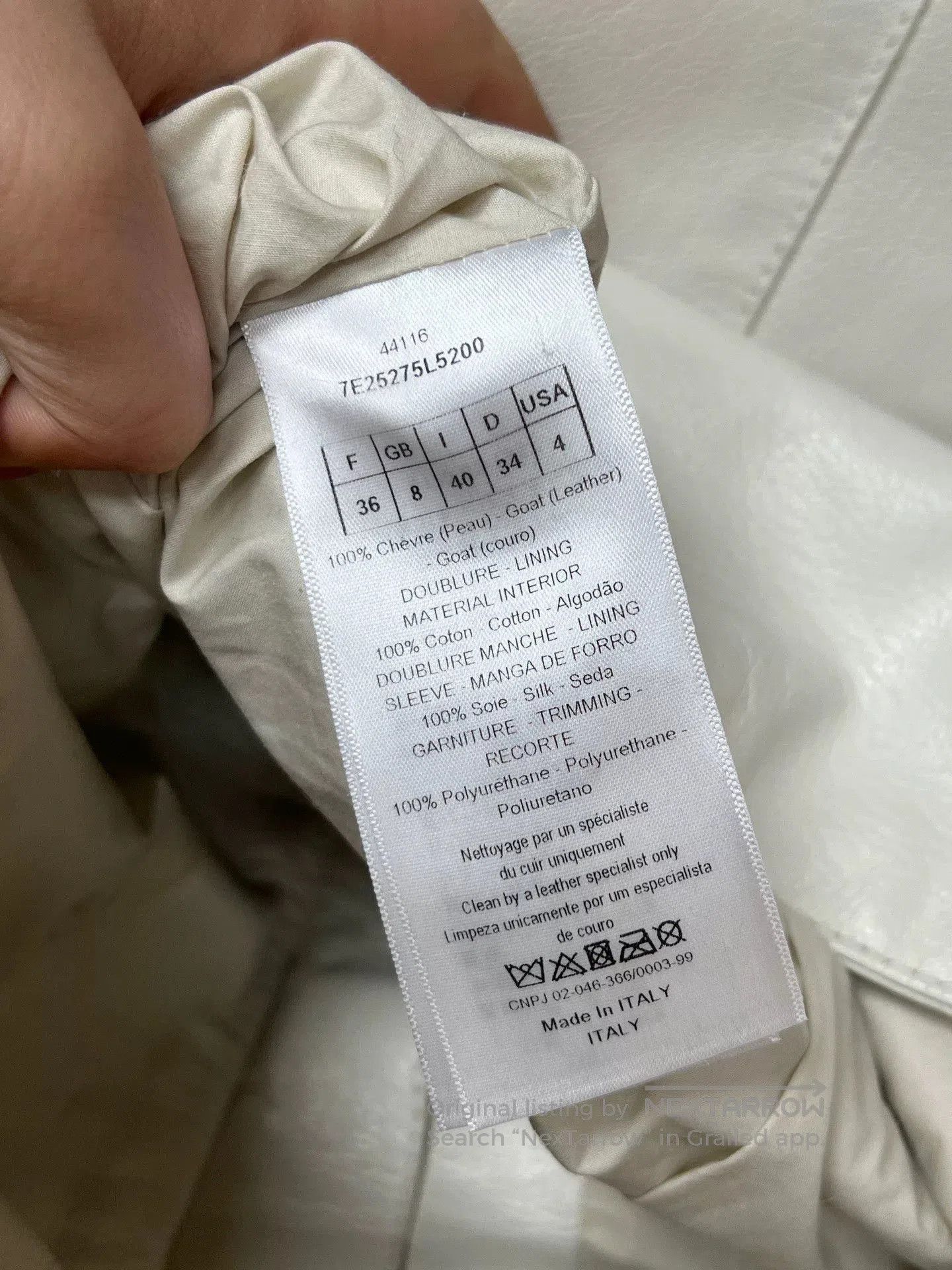 Dior Dior Quilted Leather Jacket. Size XS / US 0-2 / IT 36-38 - 4 Thumbnail