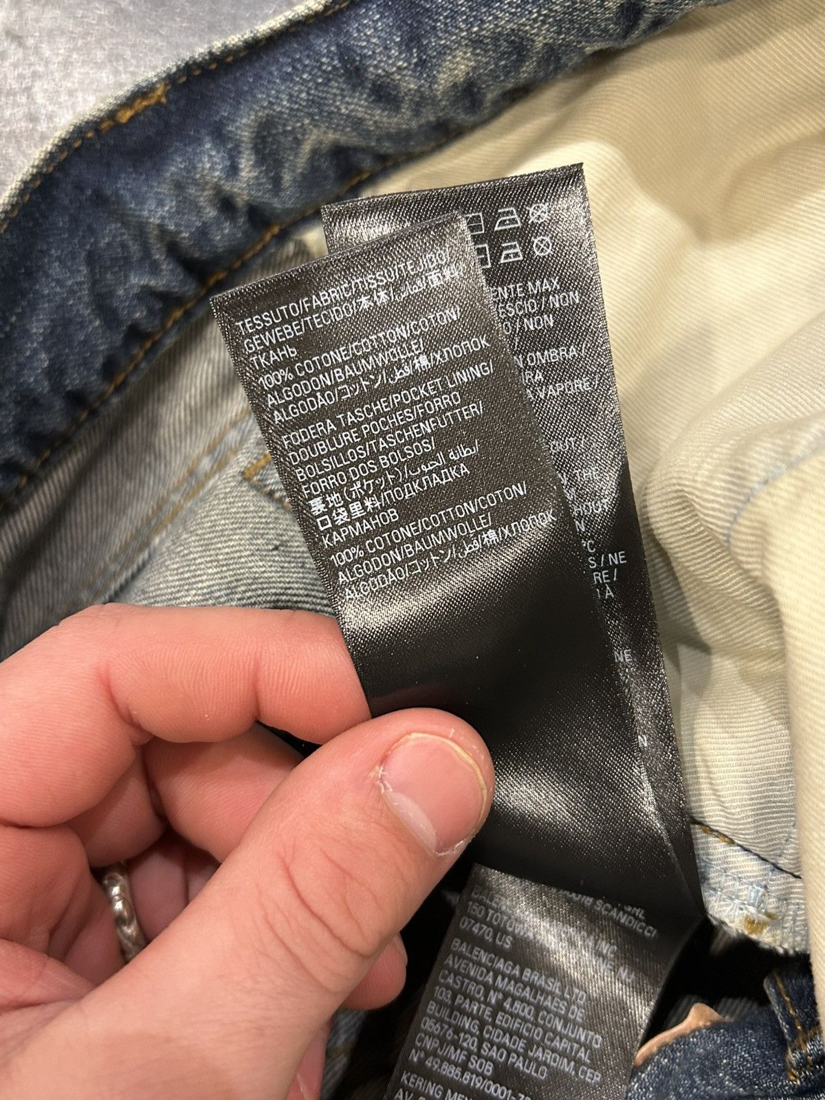 Balenciaga Balenciaga Whisker Denim Jeans Size US 31 - 7 Thumbnail