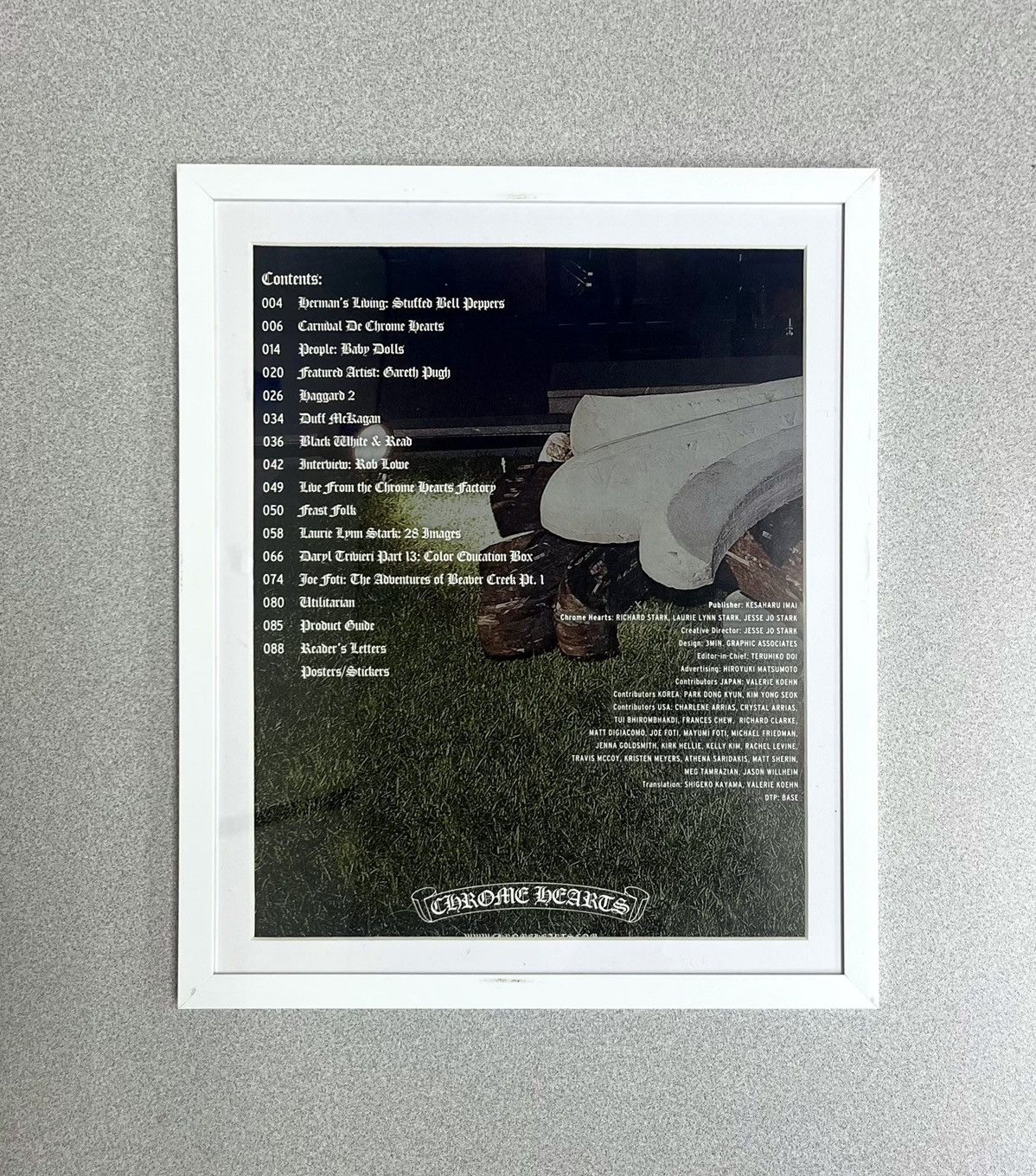 Chrome Hearts × Vintage Chrome Hearts 9x11 Framed poster Size ONE SIZE - 1 Thumbnail