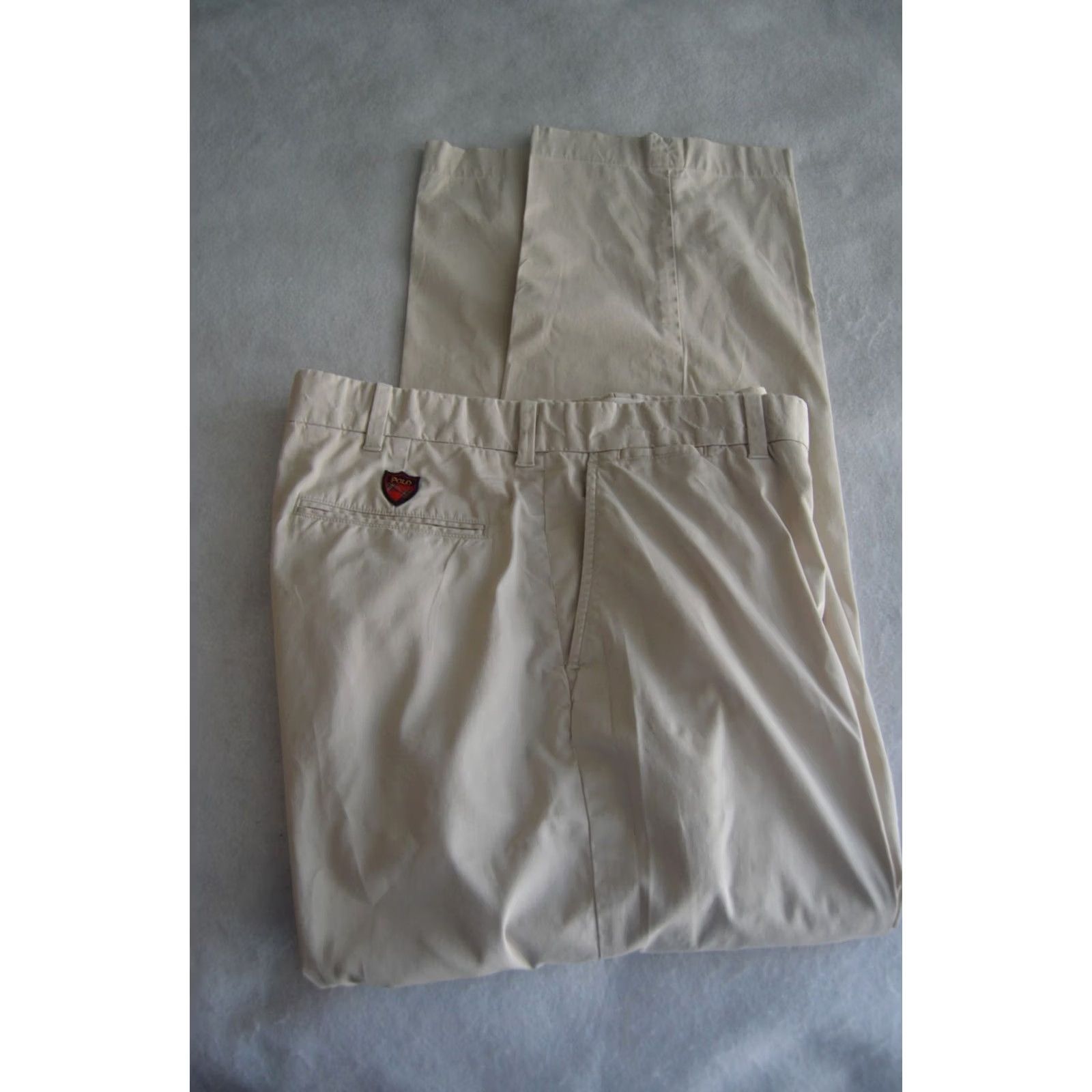 Polo Ralph Lauren Polo Golf Ralph Lauren Pants Mens 35/32 Khaki Chino's Flat Front Cotton Blend Classic Straight Logo Preppy Size US S / EU 44-46 / 1 - 4 Thumbnail