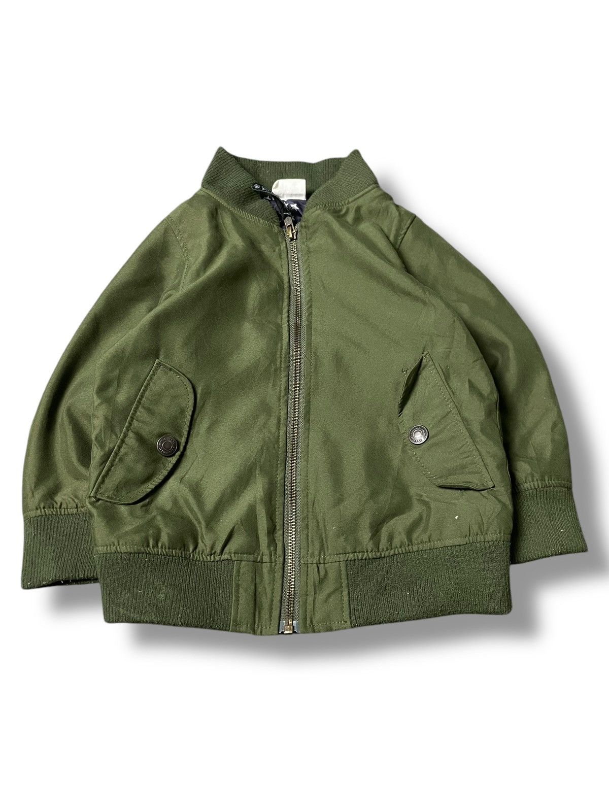 Japanese Brand × Vintage BREEZE MA-1 KIDS BOMBER JACKET (87) Size US XXS / EU 40 - 1 Thumbnail