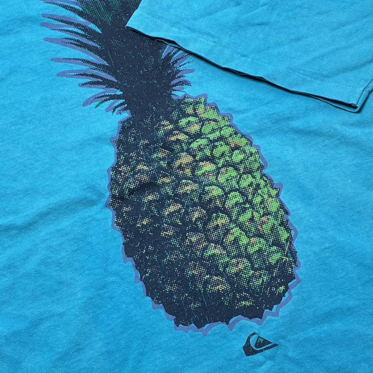 Quiksilver Vintage Quiksilver Green Pineapple Surf Tee Size Medium Size US M / EU 48-50 / 2 - 3 Thumbnail