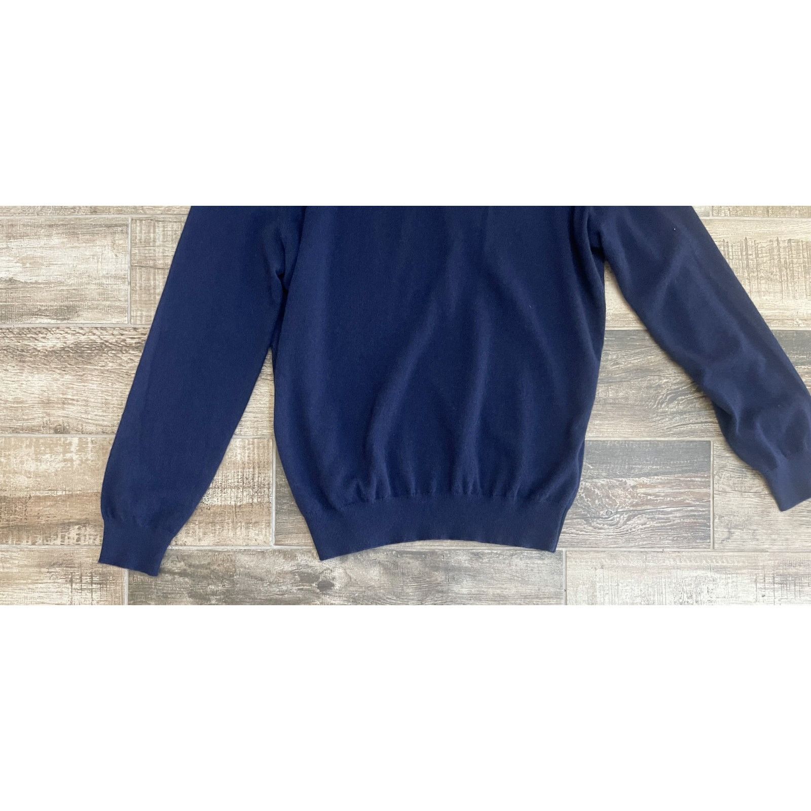 Ermenegildo Zegna $1795 NWT ZEGNA Cashmere Navy Crewneck Sweater Knit 56(2XL) Size US XL / EU 56 / 4 - 3 Thumbnail