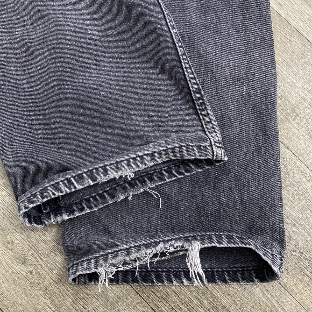 Levi's Vintage Clothing 1990s Vintage Levis 512 36x34 Black Faded Baggy Jeans Size US 35 - 9 Thumbnail