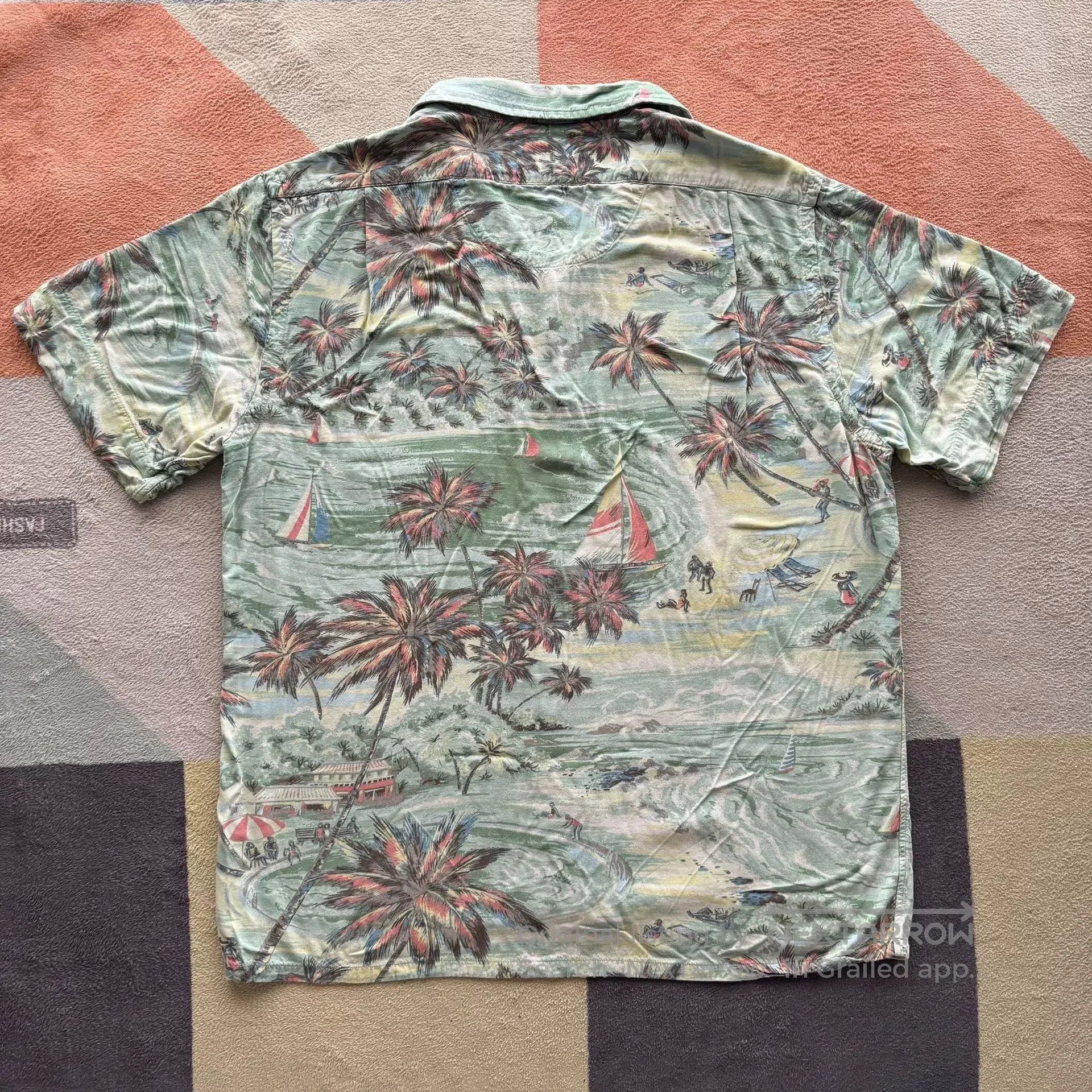 RRL Ralph Lauren Ralph Lauren Polo Short Sleeve Hawaiian Shirt. Size US M / EU 48-50 / 2 - 2 Thumbnail