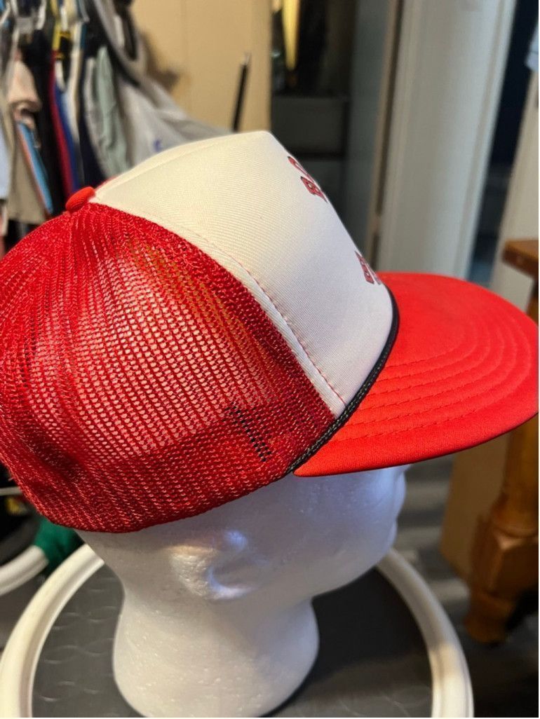 The Unbranded Brand Vintage Boise Braves Red White Trucker Hat One Size Size ONE SIZE - 4 Thumbnail