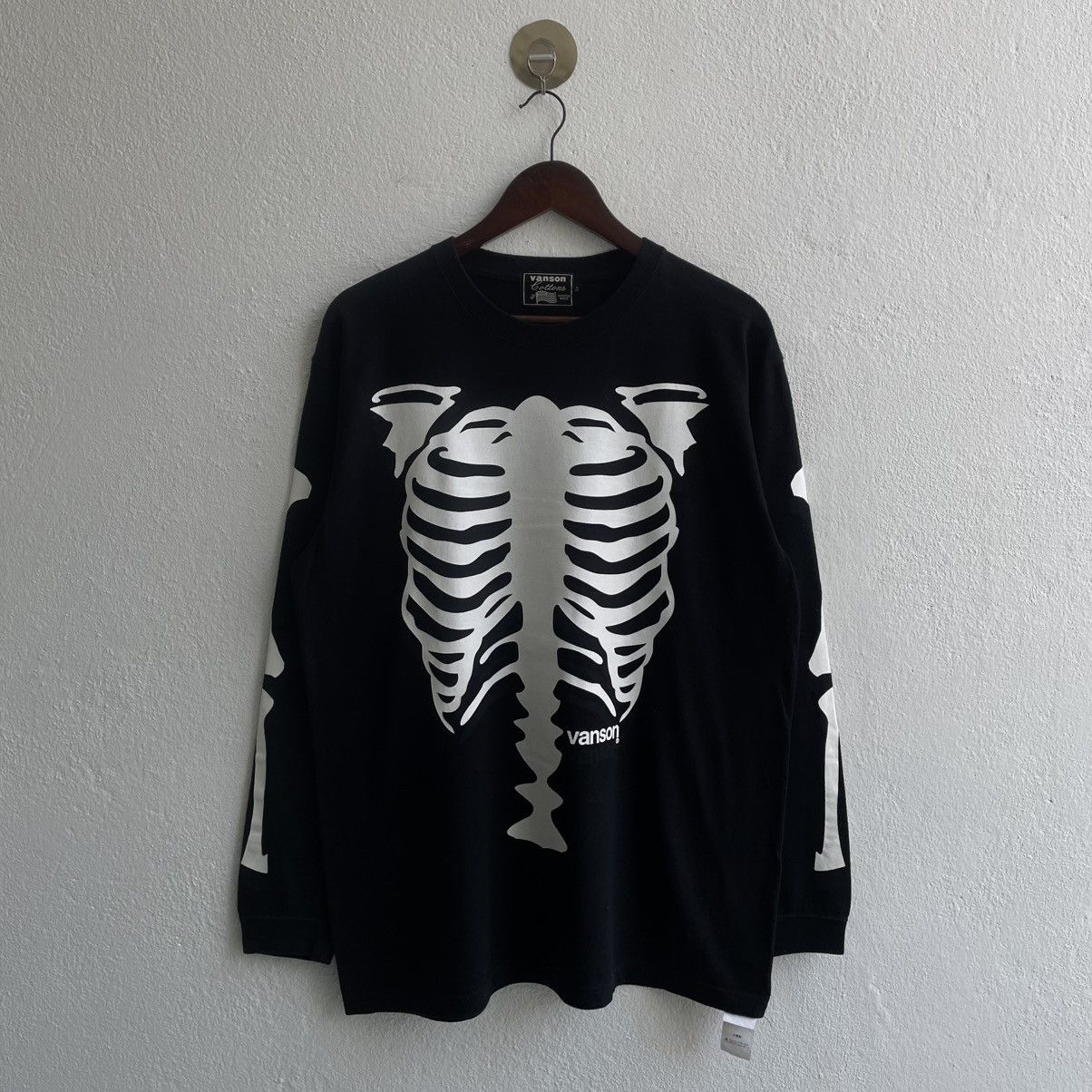 Vintage Vanson "Skelton Rib Cage Bones" Longsleeve Shirts