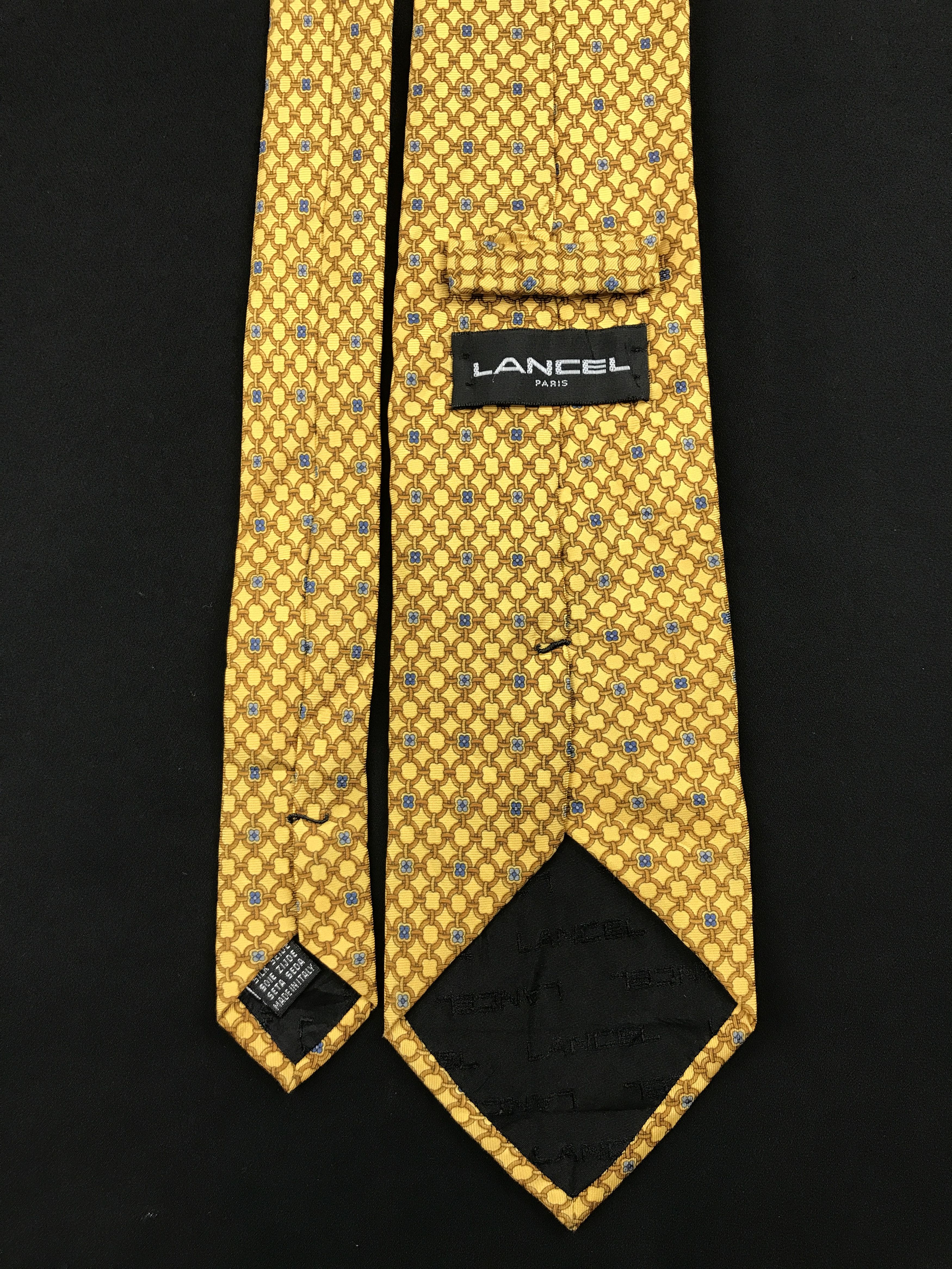 Lancel × Vintage Vintage Lancel Silk Necktie Size ONE SIZE - 4 Thumbnail