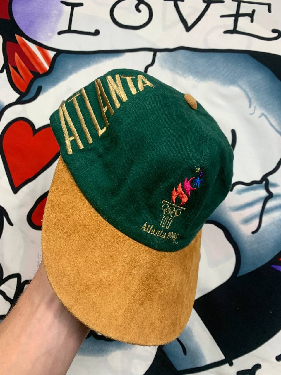 USA Olympics Vintage 1996 Atlanta Olympic Games USA McDonalds Cap OS Size ONE SIZE - 2 Thumbnail