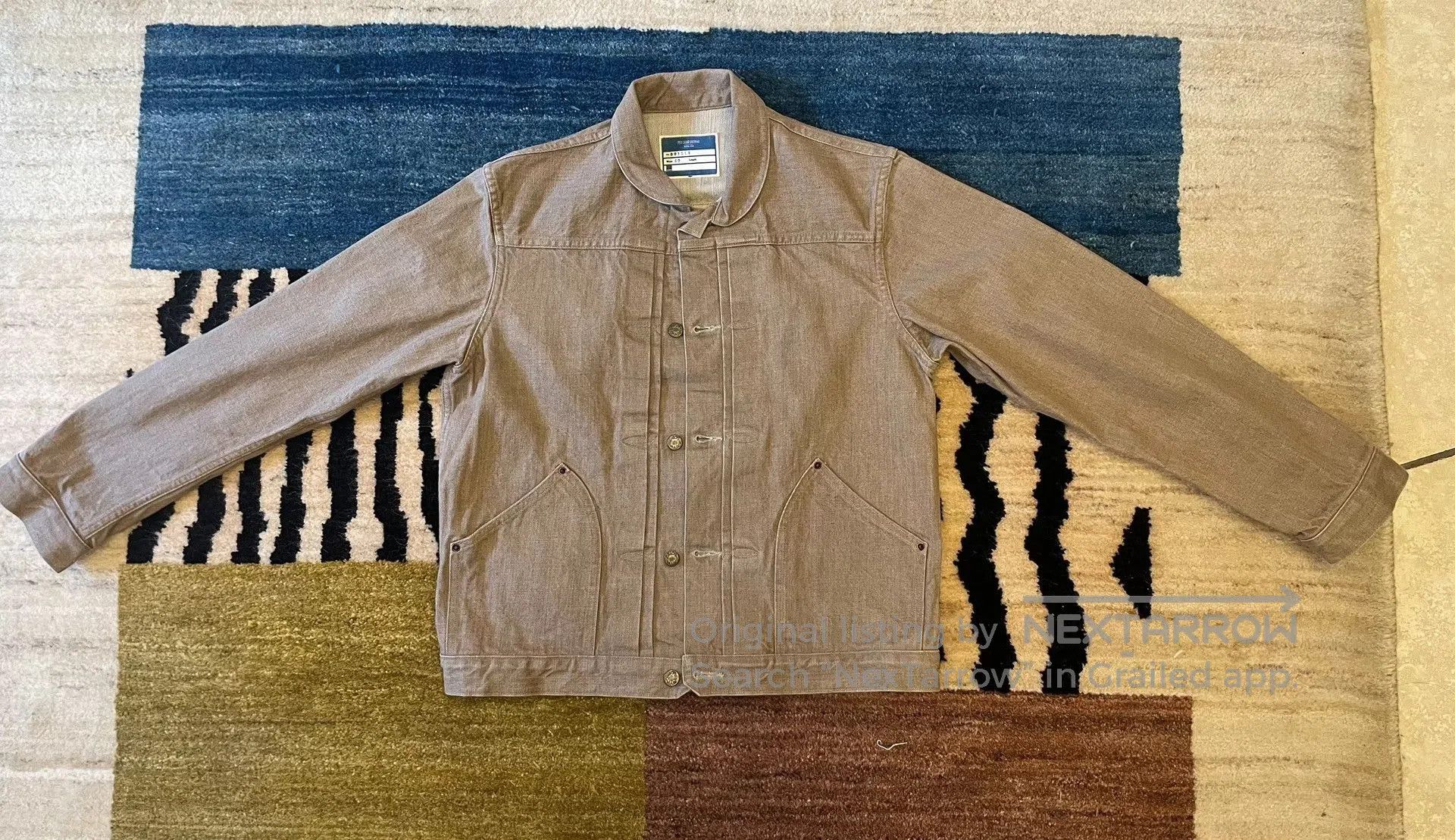 Red Clouds Collective Red Cloud Light Khaki Denim Jacket. Size US L / EU 52-54 / 3 - 1 Thumbnail