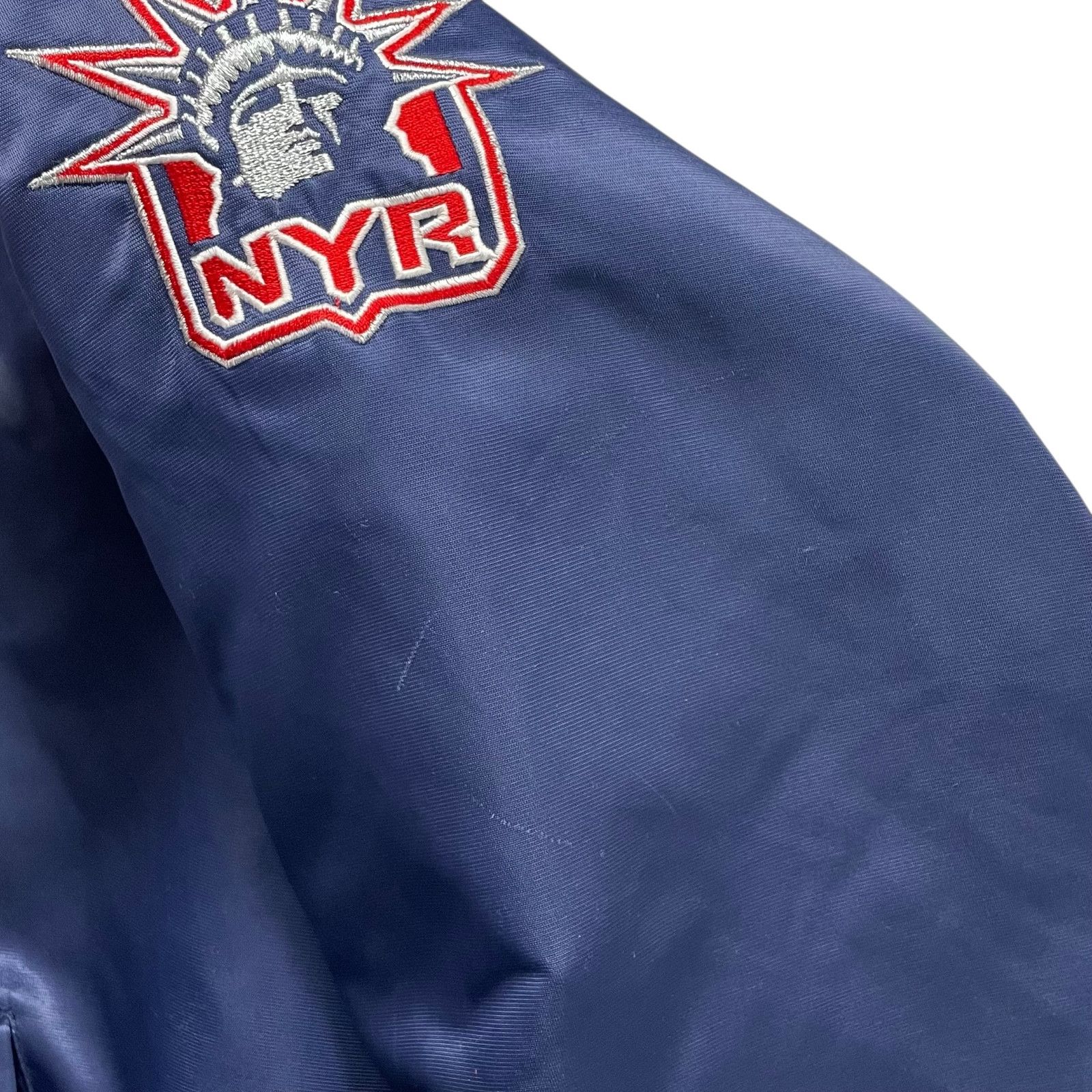 NHL VTG 90s NEW YORK RANGERS PUMA SATIN BOMBER JACKET LIBERTY XL Size US XL / EU 56 / 4 - 7 Thumbnail