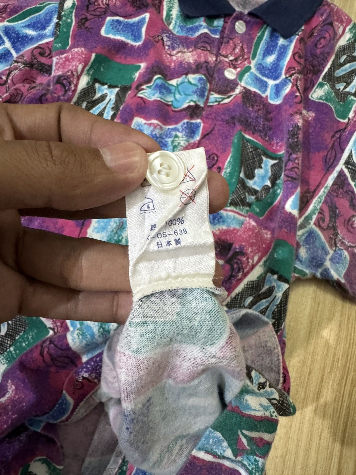 Art Comes First ETARE ARI MULTI COLOR POLO SHIRT WITH ABSTRACT PATTERN Size US M / EU 48-50 / 2 - 7 Thumbnail