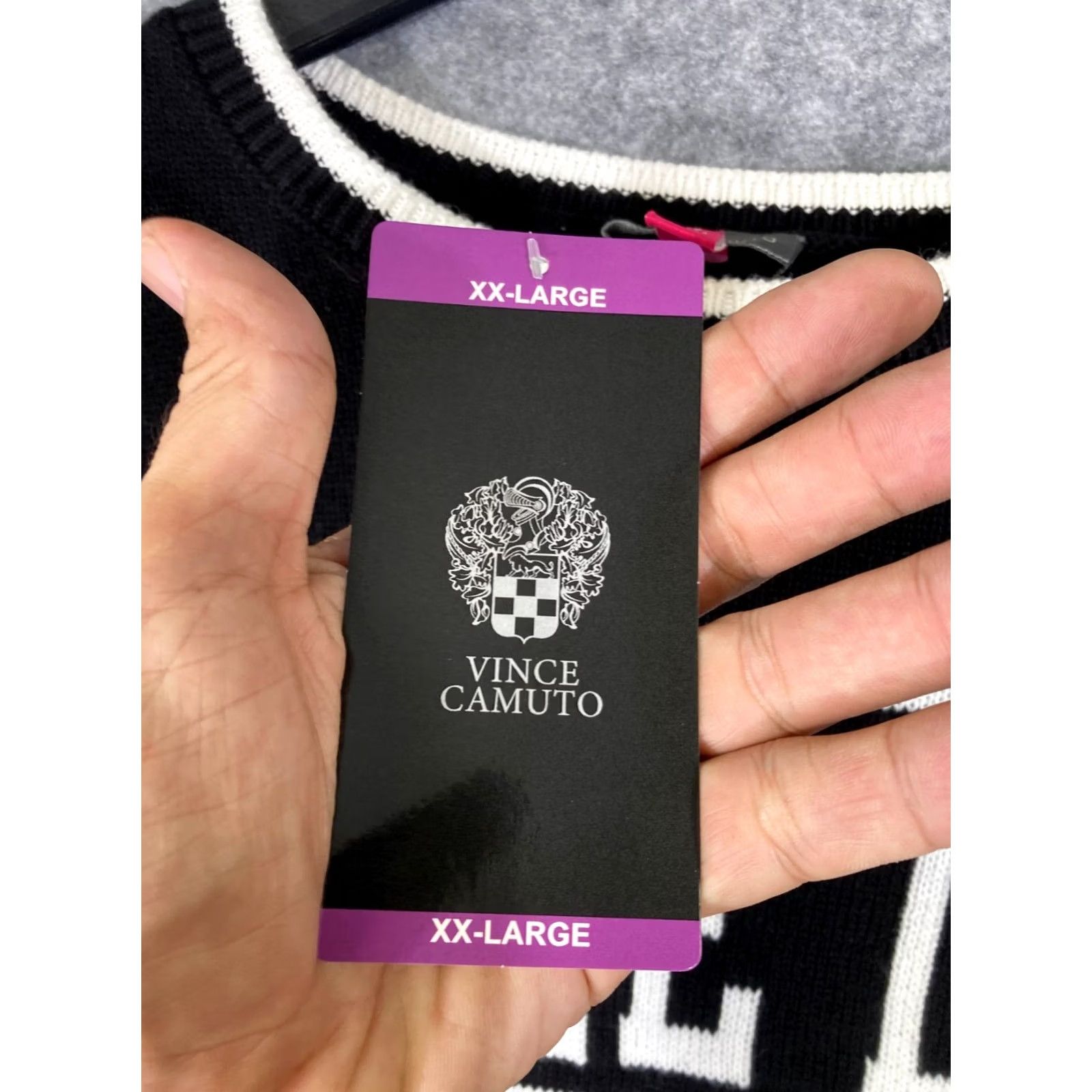 Vince Camuto Vince Camuto Pullover Sweater Womens 2XL Black Game Day Knit Long Sleeve NWT Size XXL / US 16-18 / IT 52-54 - 7 Thumbnail