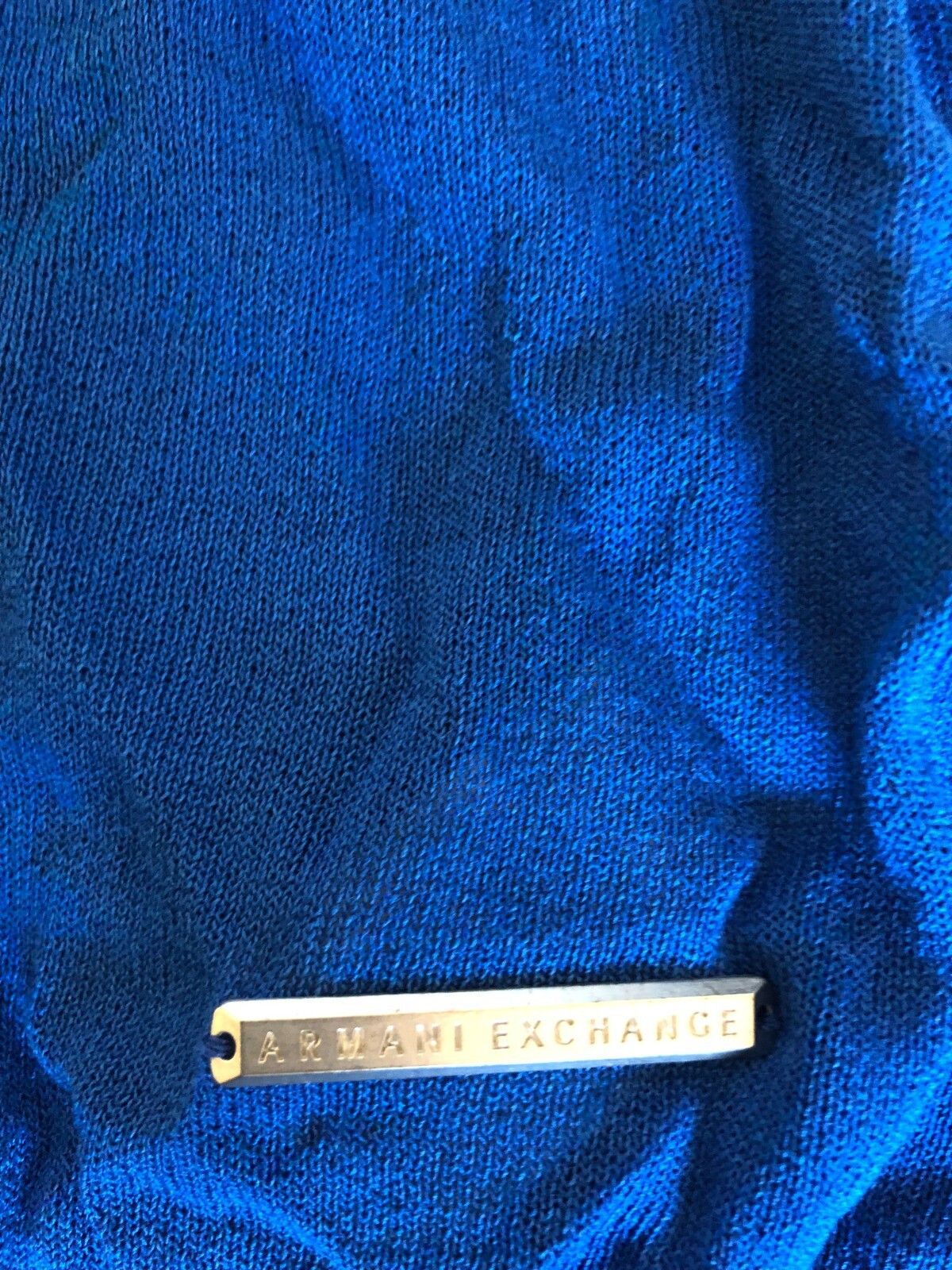 Armani Exchange Armani Exchange A/X Electric Blue S Hemp Shirt Top Size US S / EU 44-46 / 1 - 5 Thumbnail