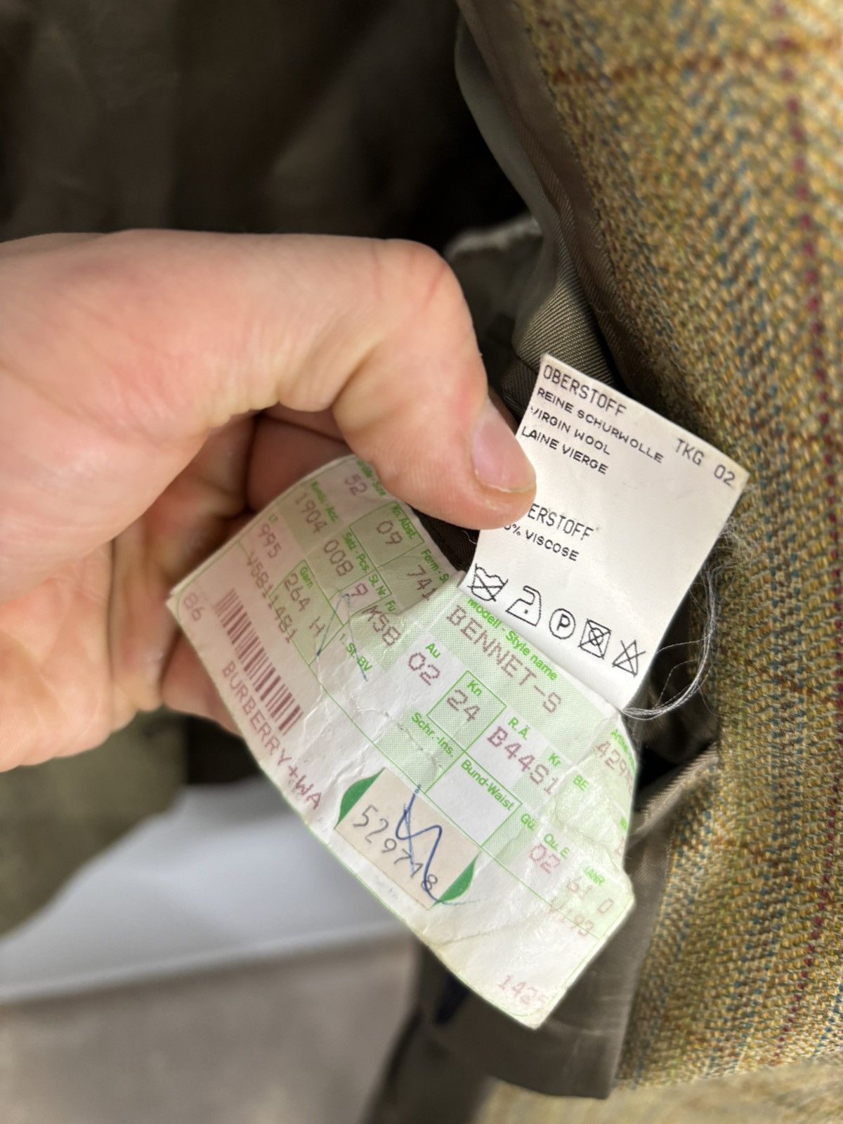 Burberry Vintage wool Burberry Blazer checkered Size 52R - 6 Thumbnail