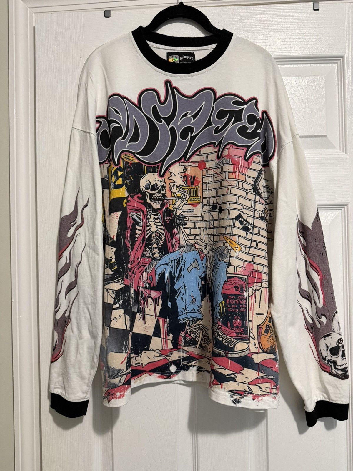 Godspeed Godspeed Stoner Long-Sleeve T-Shirt 'White' Size Medium Size US M / EU 48-50 / 2 - 2 Thumbnail
