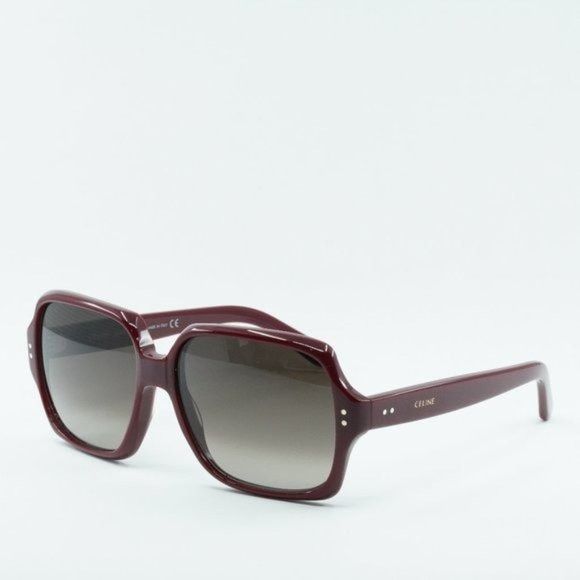 Celine NEW CELINE CL40074I 69F BURGUNDY BROWN GRADIENT SUNGLASSES Size ONE SIZE - 3 Thumbnail