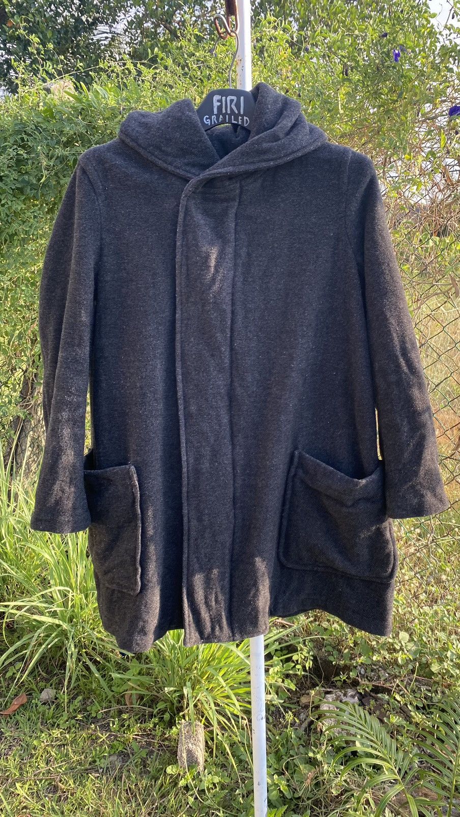 Issey Miyake Zucca Bonded Wool Hooded Coat Size US M / EU 48-50 / 2 - 1 Thumbnail