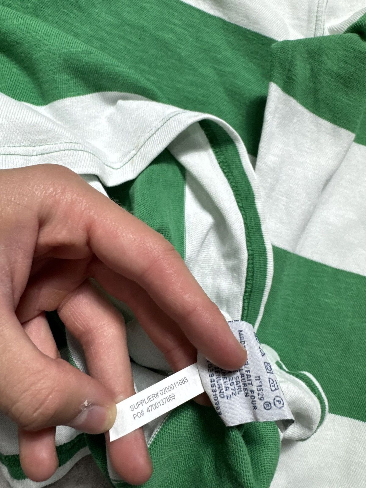 Polo Ralph Lauren Polo Ralph Lauren Rugby Sweatshirt Vintage Striped PRL Size US L / EU 52-54 / 3 - 8 Thumbnail