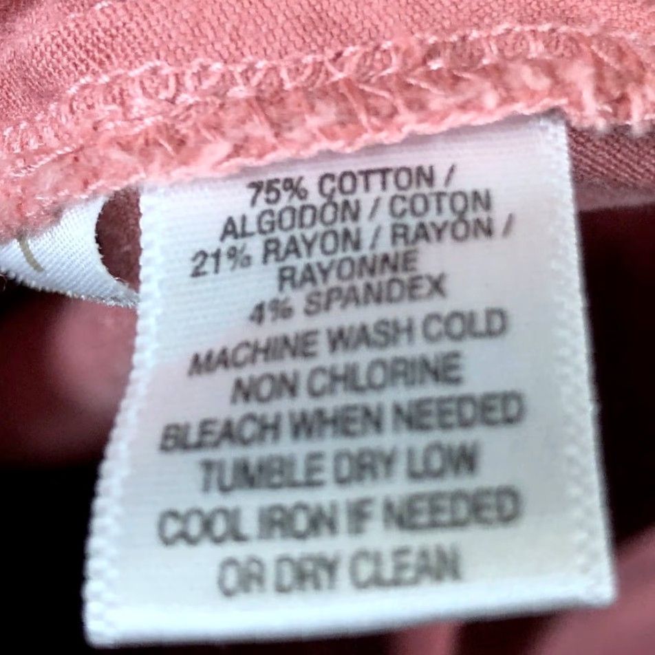 Loft VINTAGE LOFT Womens Pants Blush Pink Petite Mid Rise Skinny Zip Pockets Stretch 8P Size 24" / US 00 / IT 34 - 6 Thumbnail