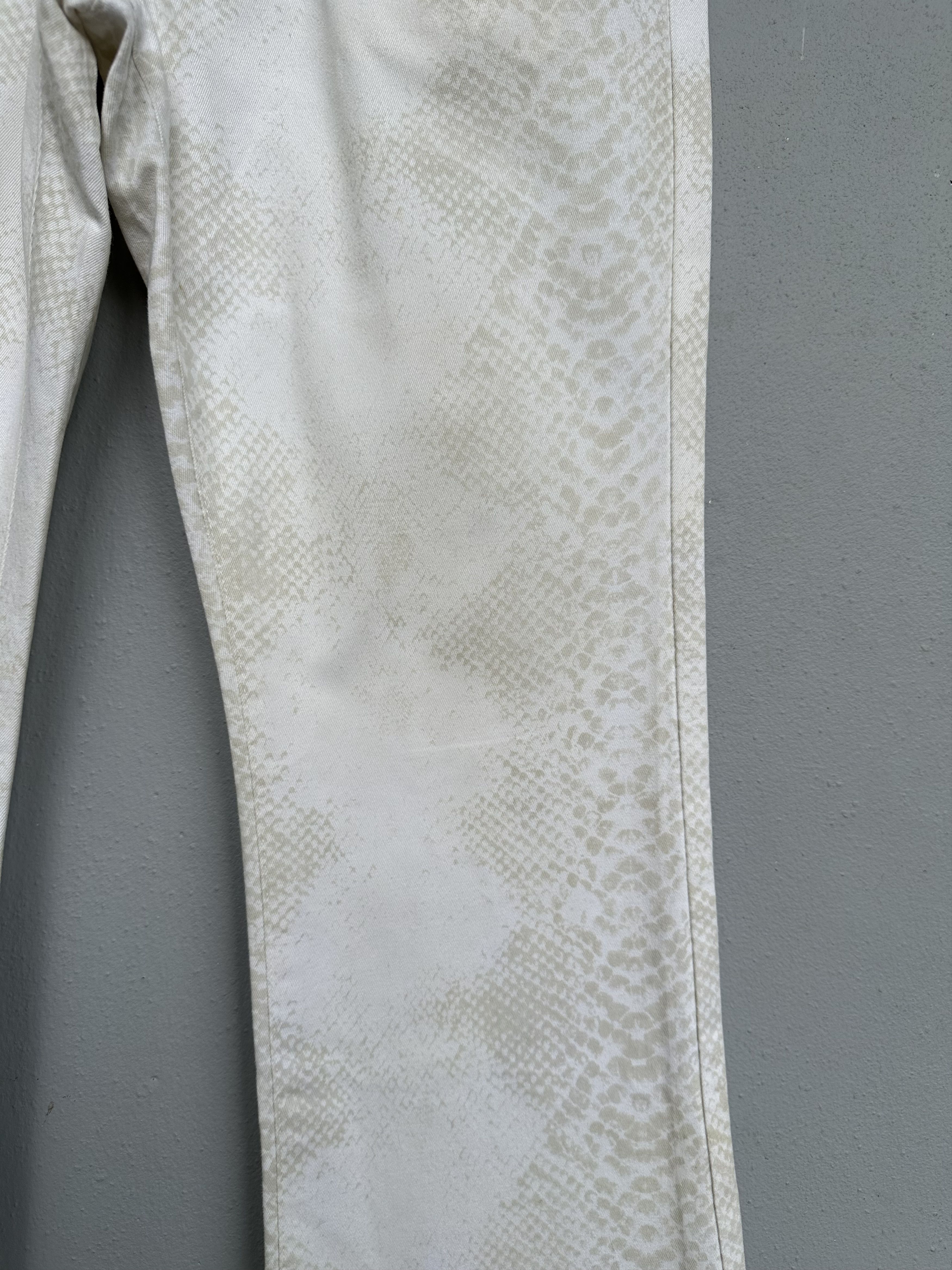 Hysteric Glamour Japanese Brand Schlussel White Scale Flare Denim Pant Size US 32 / EU 48 - 11 Thumbnail