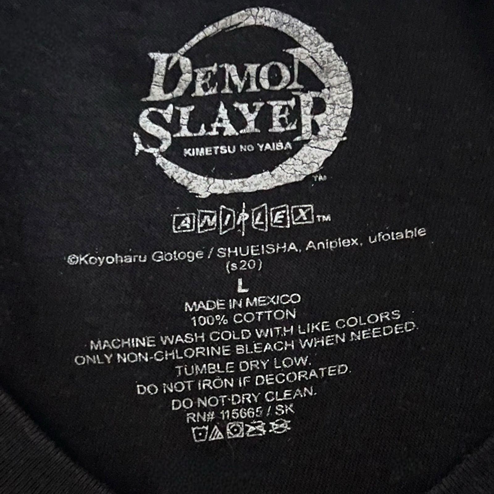 Other Demon Slayer Tanjiro and Nezuko Anime Black T-Shirt Men’s Size US L / EU 52-54 / 3 - 4 Thumbnail