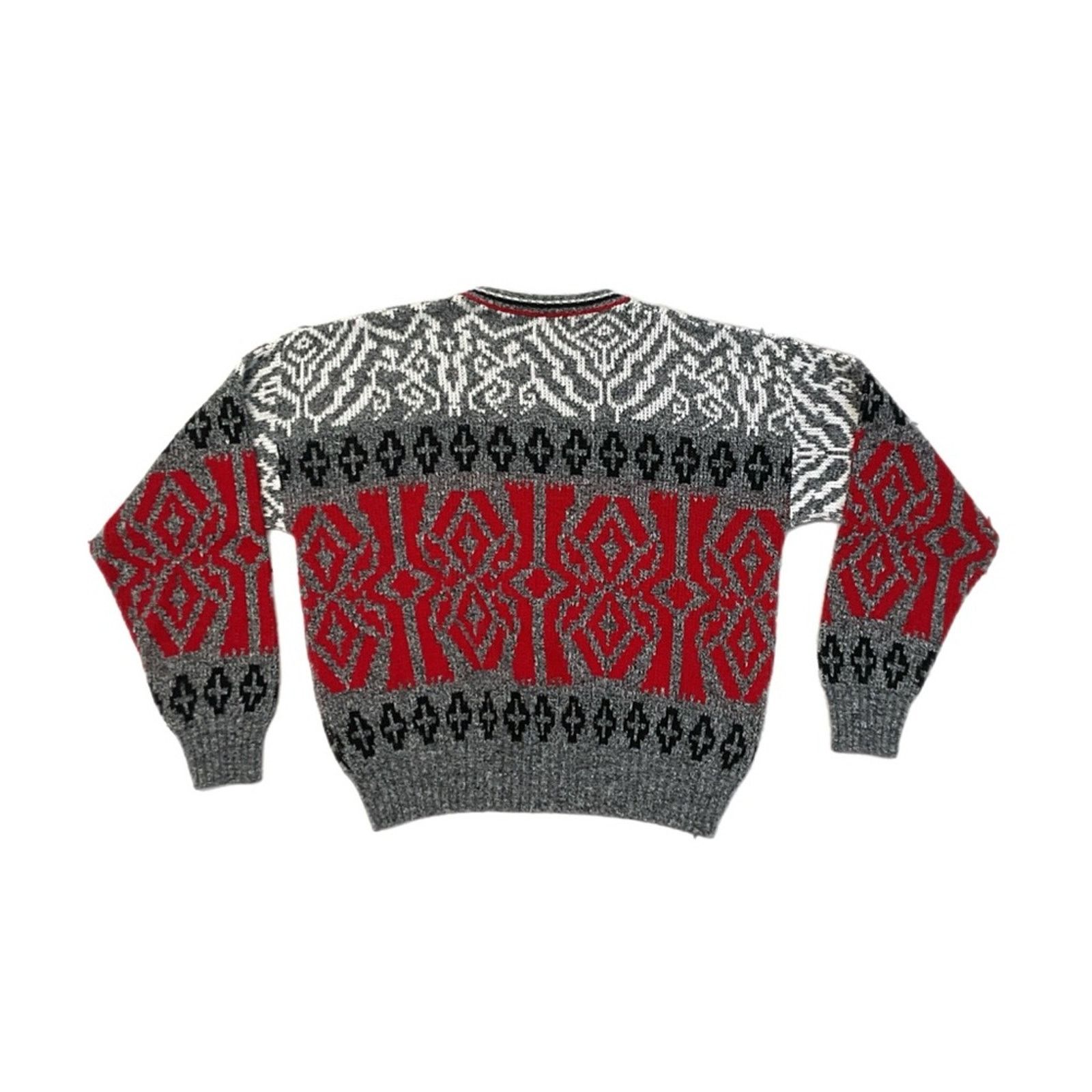 London Fog Vintage 90s London Fog Christmas Gray Sweater Size US L / EU 52-54 / 3 - 2 Thumbnail