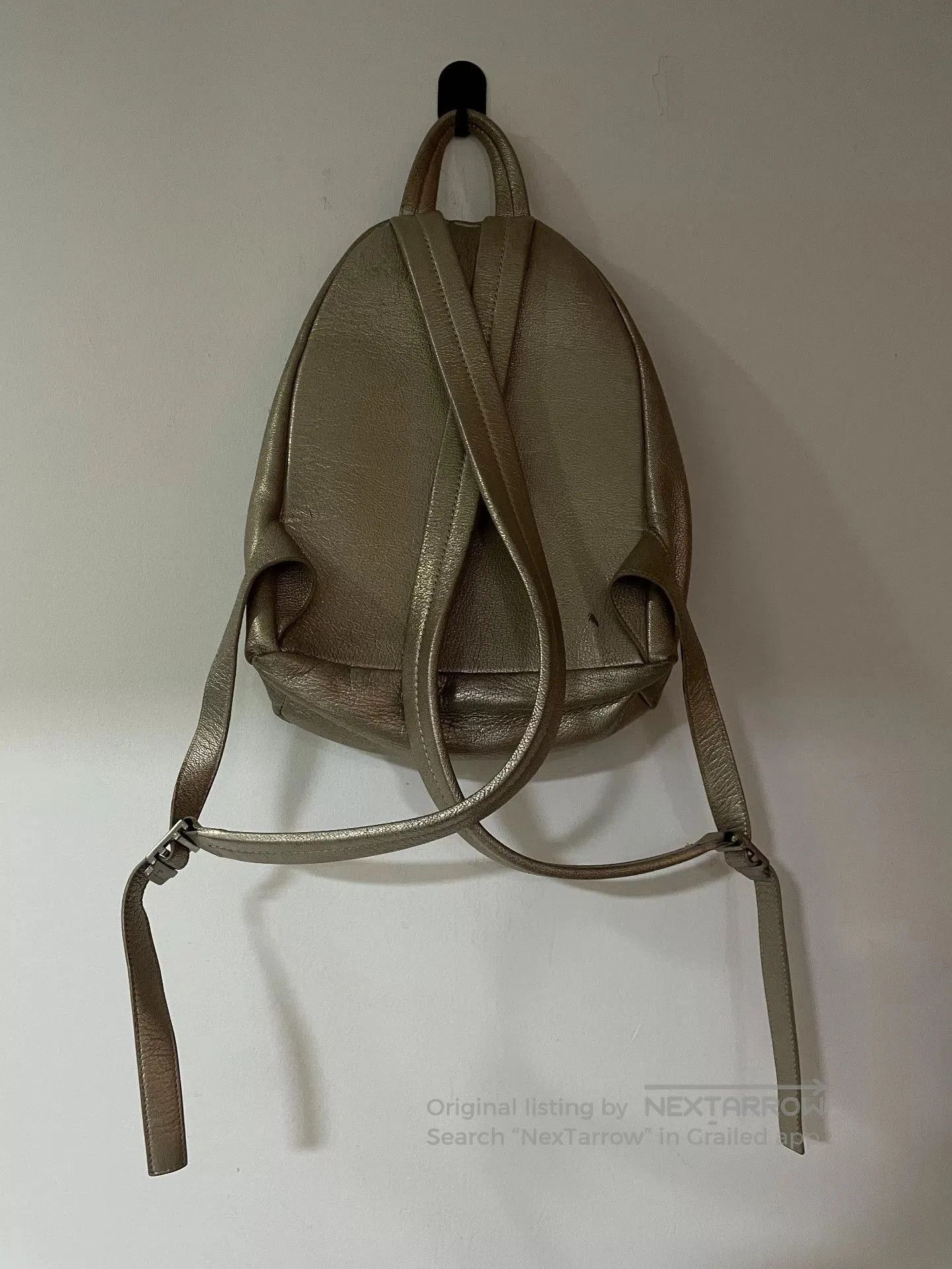 Rick Owens rick owens small leather backpack in champagne. Size ONE SIZE - 2 Thumbnail