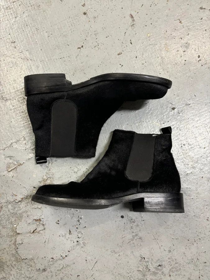 Dolce & Gabbana Dolce & Gabbana Black Calf Hair Chelsea Boots Size US 7 / EU 40 - 6 Thumbnail