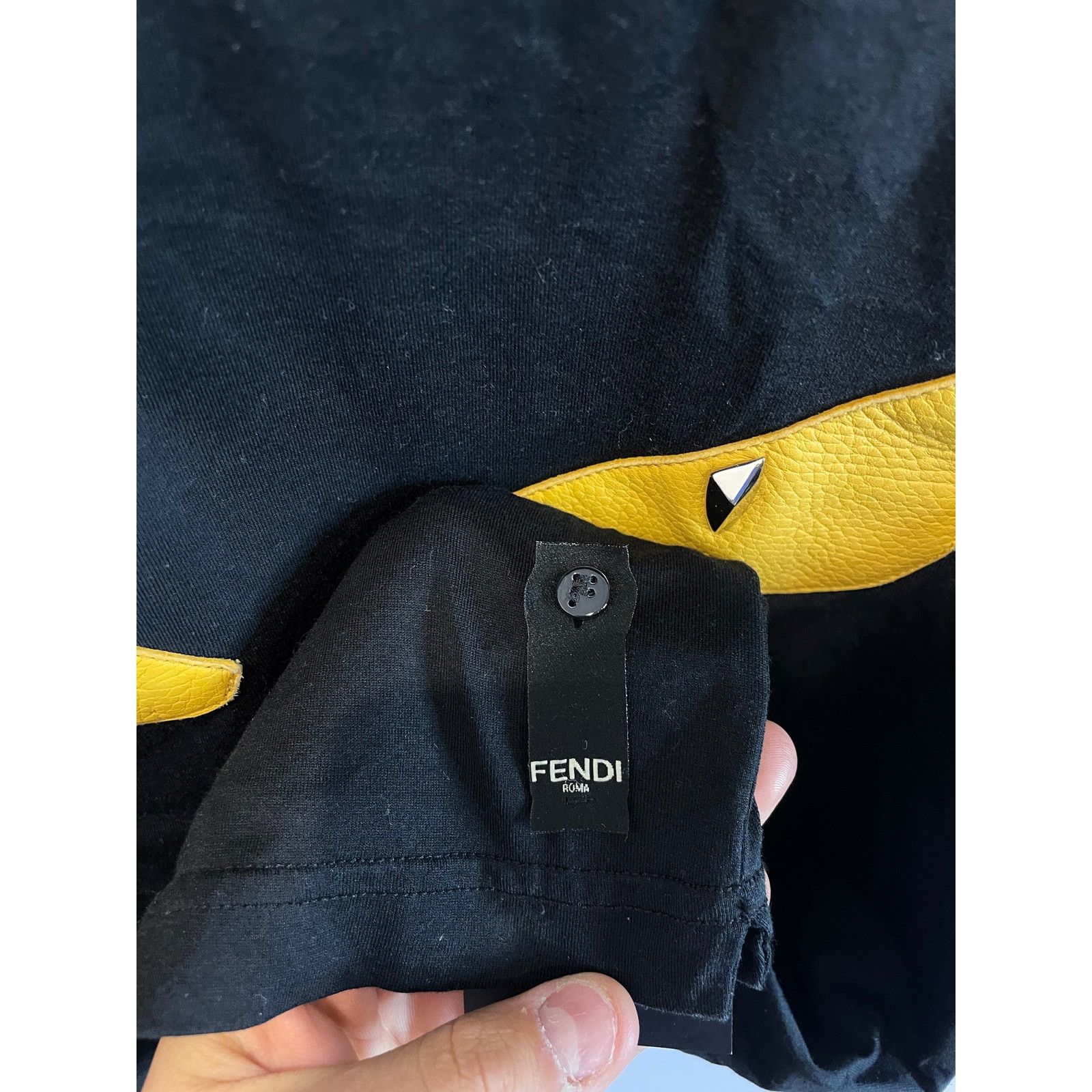 Fendi Fendi Monster Eyes Tee Black Yellow Used 48 (Small) Size US S / EU 44-46 / 1 - 4 Thumbnail