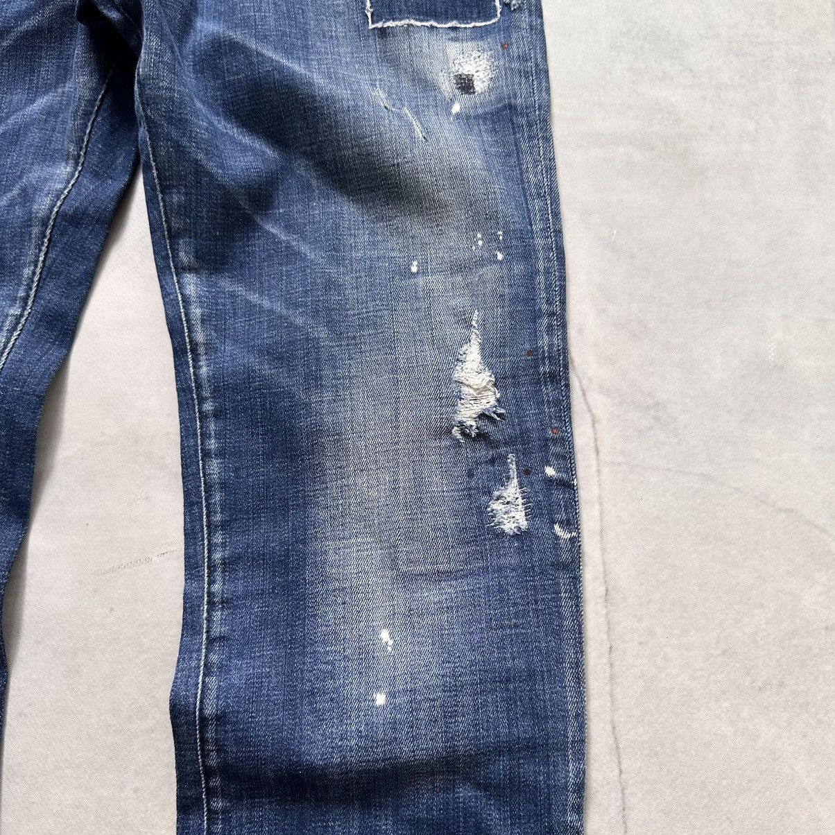 Dsquared2 Dsquared2 Splashed Painted Skater Jeans Galliano Vibe Size US 34 / EU 50 - 6 Thumbnail