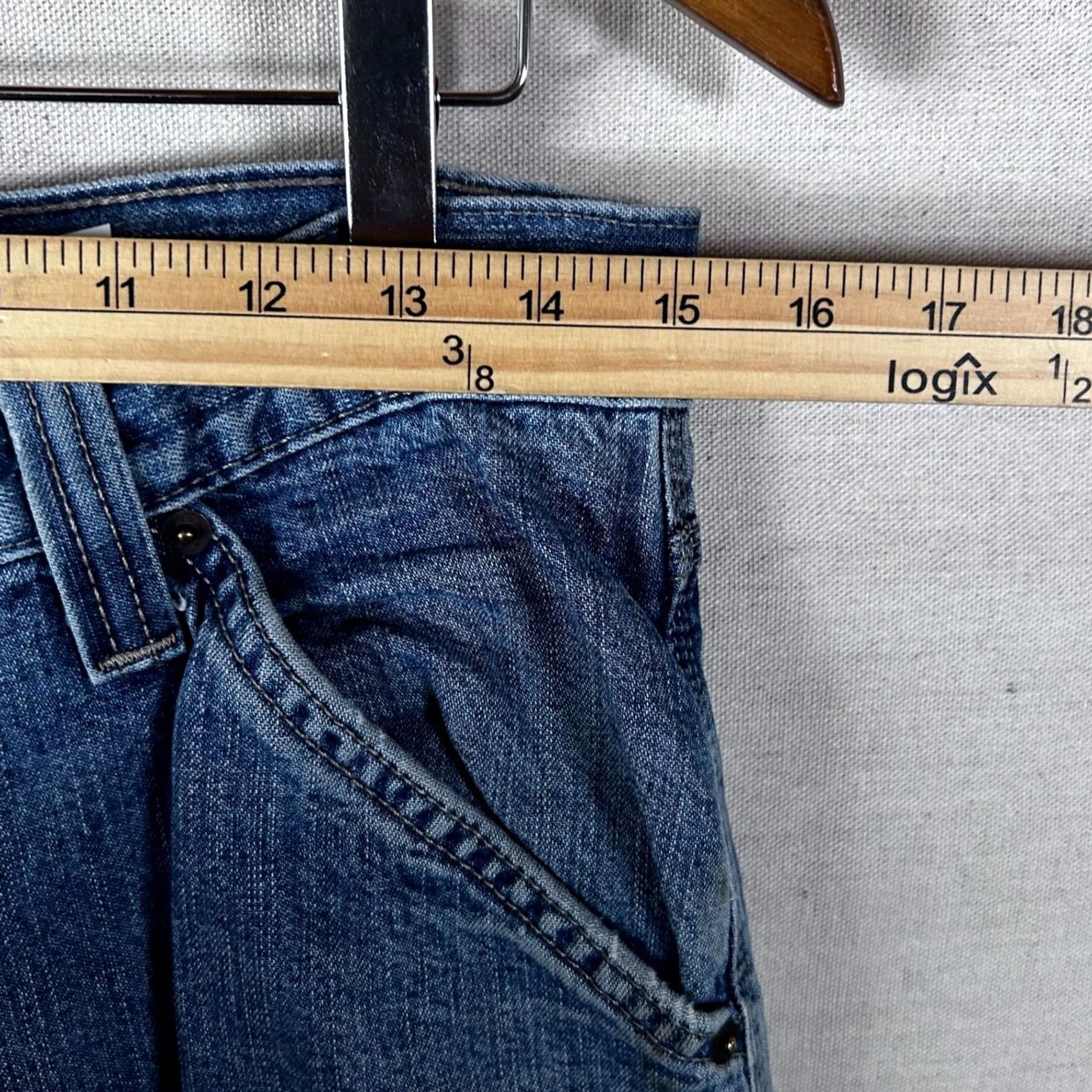 Vintage VINTAGE? Signature by Levi Strauss Mens Carpenter Jeans Blue Denim W32 L30 Utility Pants Size US 33 - 4 Thumbnail