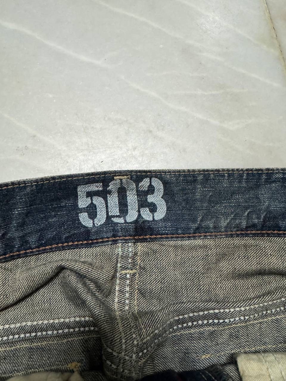 Edwin 💥Insane💥Vtg Edwin Rusty Honeycomb Sick Clawmark Nice Style Size US 31 - 10 Thumbnail