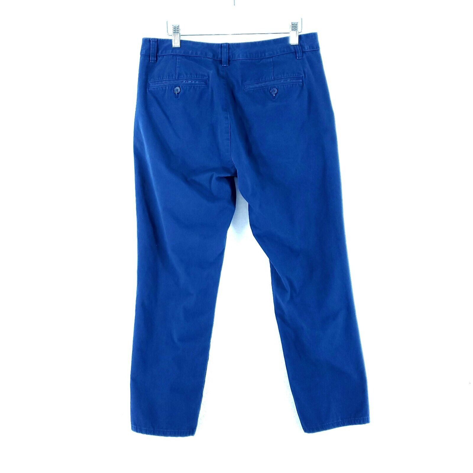 Bonobos Bonobos Slim Blue Chino Pants Flat Front Mid Rise Coin Pocke Size US 33 - 2 Thumbnail