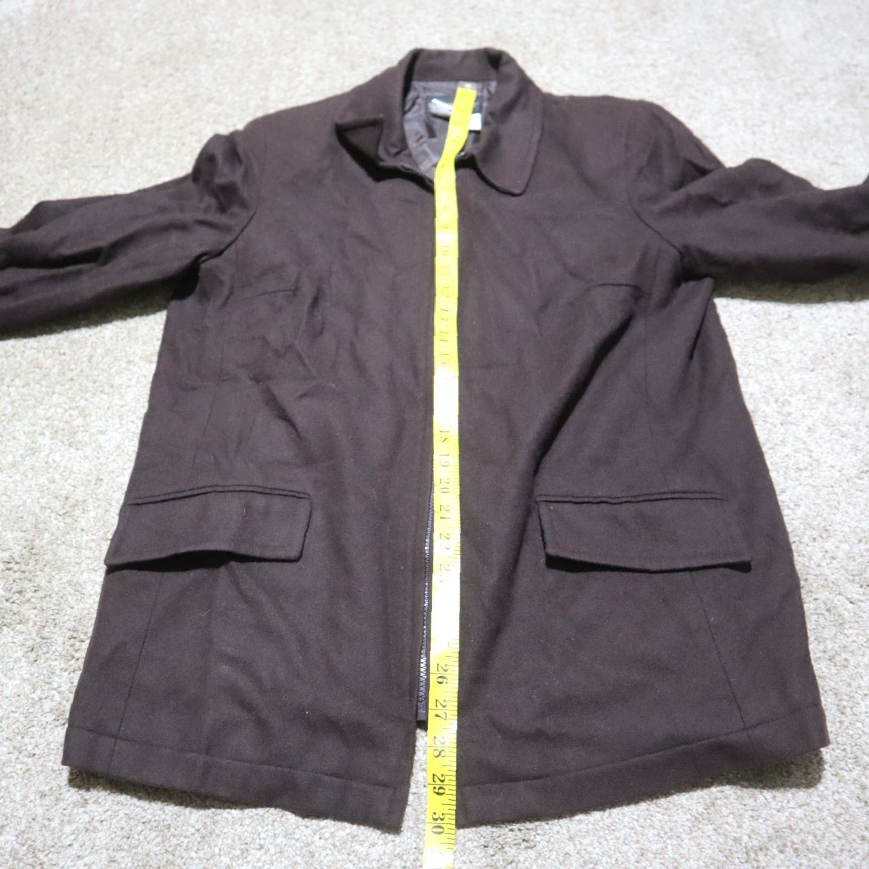 Vintage Requirements Dark Brown Wool Jacket Fully Lined Full Zip Ladies Women's Size 12 Size XL / US 12-14 / IT 48-50 - 7 Thumbnail