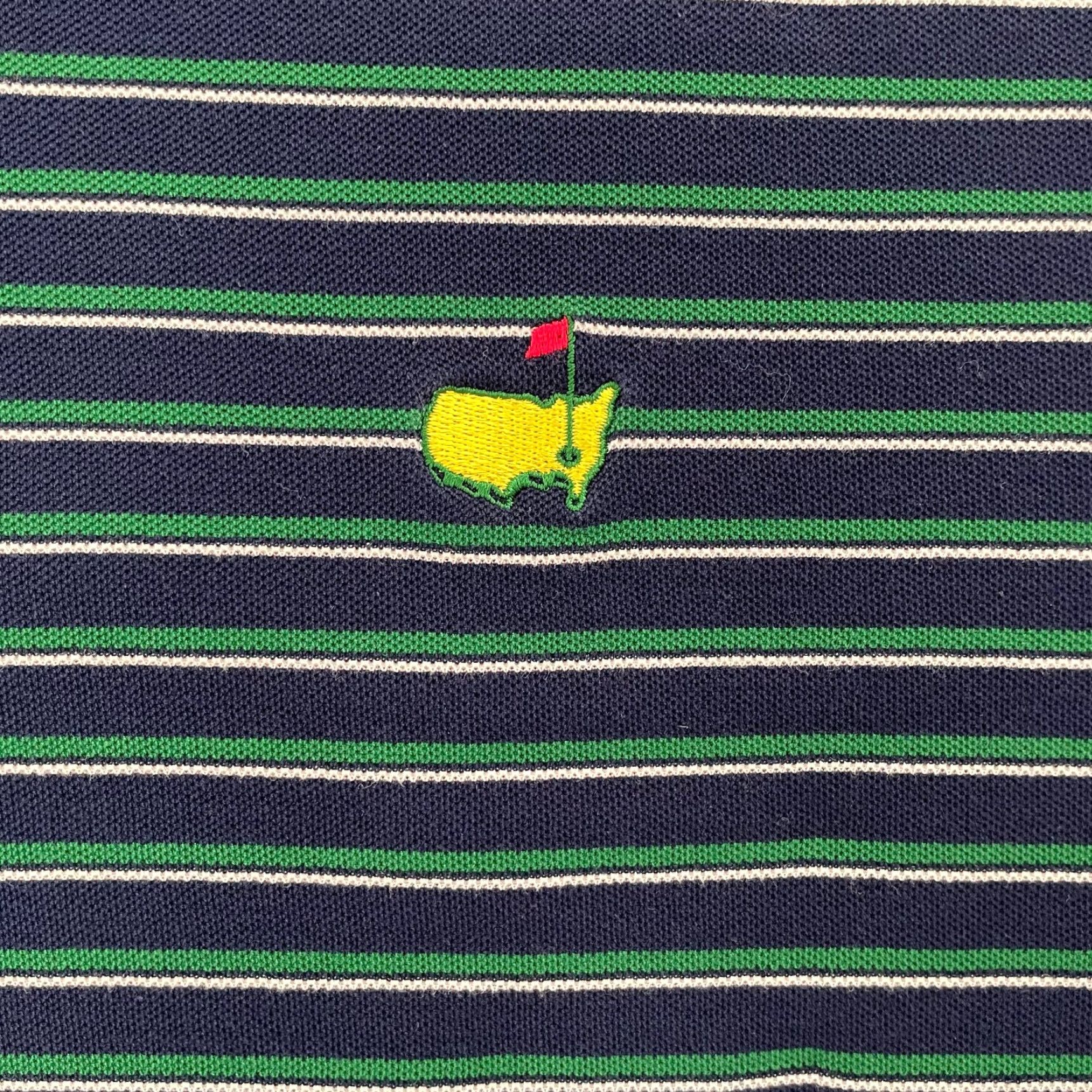 Vintage VINTAGE Masters Golf Polo Shirt Adult XL Green Blue Striped Short Sleeve Mens Size US XL / EU 56 / 4 - 4 Thumbnail