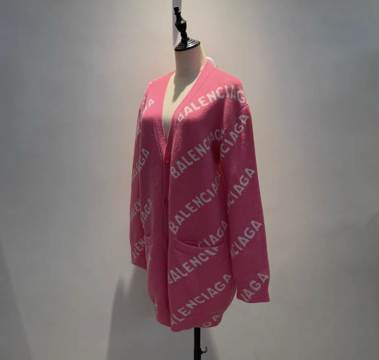 Balenciaga Pink Wool Knit \