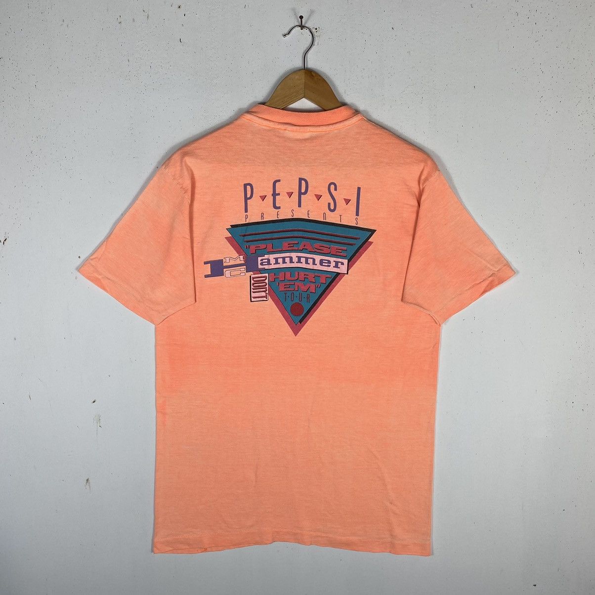 Pepsi × Rap Tees × Vintage Vintage 90's MC HAMMER Please Don't Hurt 'Em 1991 Tour Tee Size US M / EU 48-50 / 2 - 2 Thumbnail