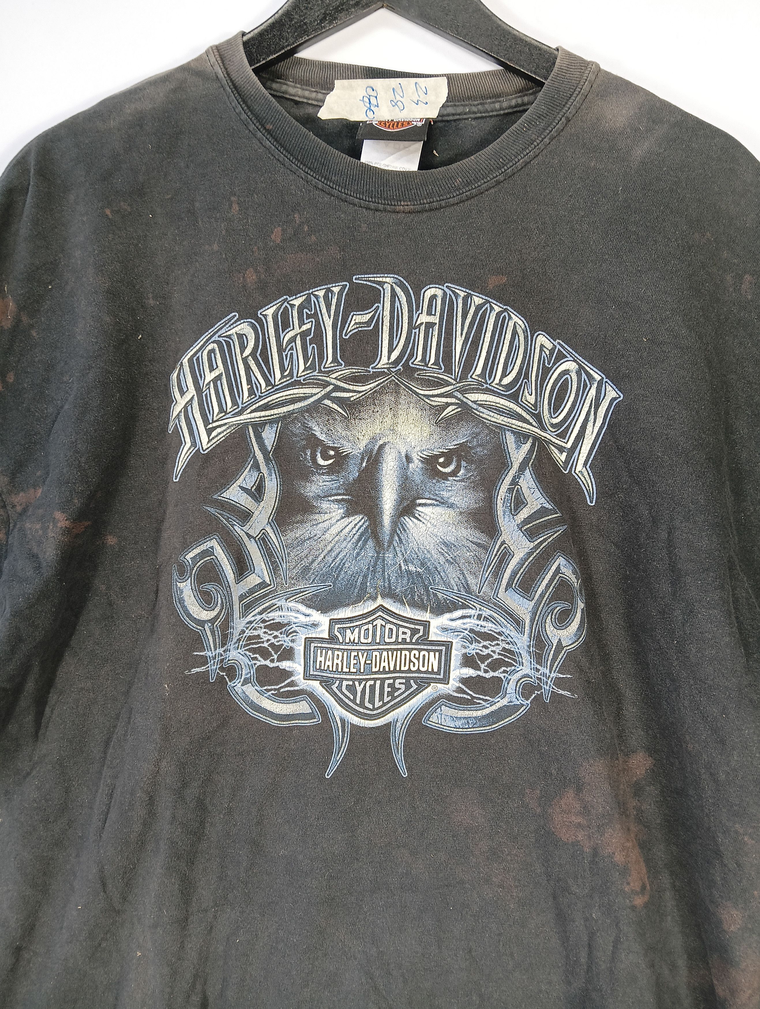 Harley Davidson vintage harley & davidson big logo tee distressed Size US XL / EU 56 / 4 - 2 Thumbnail