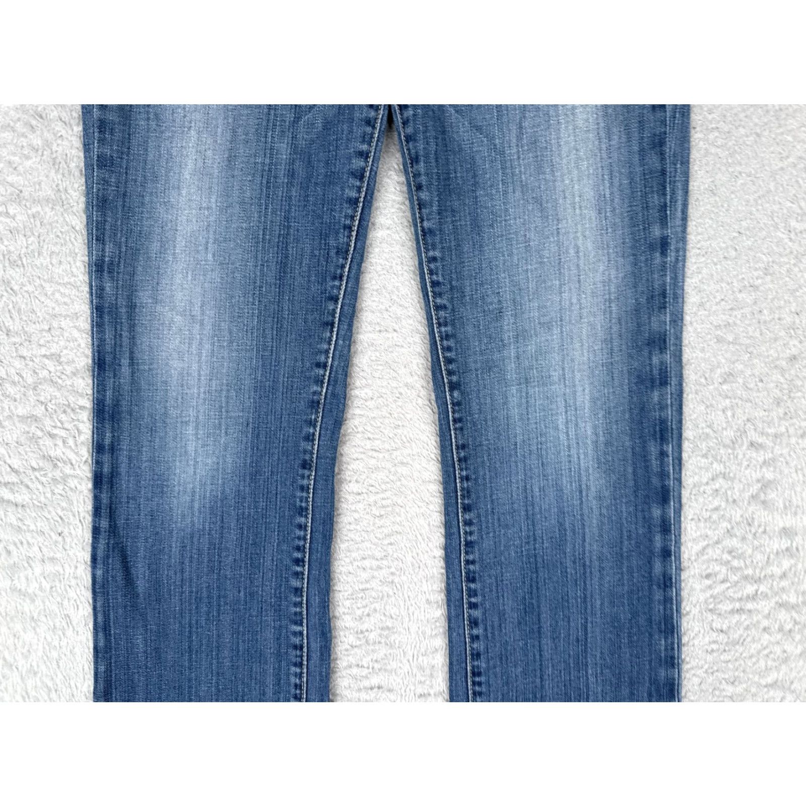 Vintage Red Engine Firebrand Jeans Womens 28 Blue Curvy Fit Bootcut Medium Wash 26x30 Jeans Size 28" / US 6 / IT 42 - 3 Thumbnail