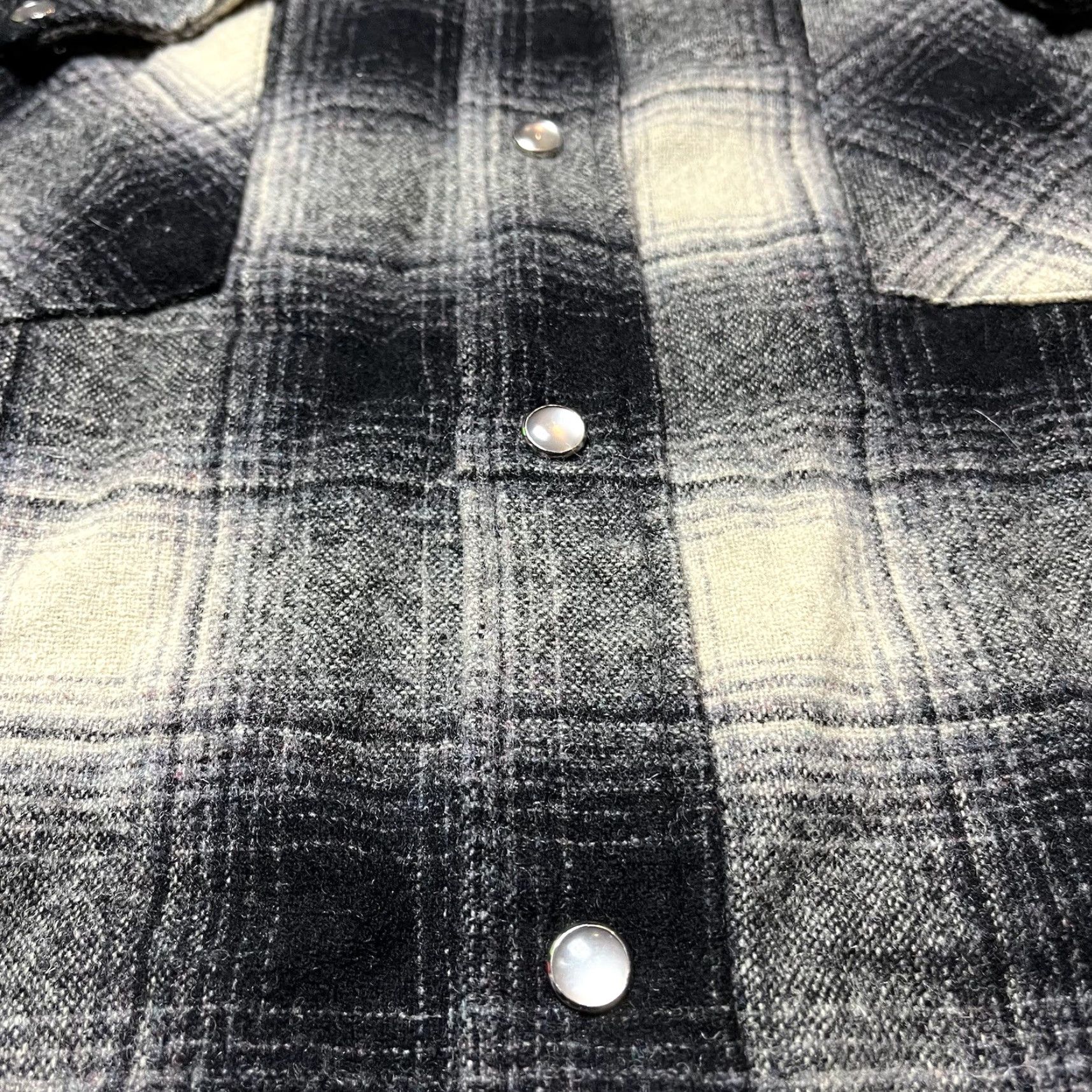 Pendleton VINTAGE Pendleton Western Pearl Snap Plaid Wool Shirt Medium Long Men Size US M / EU 48-50 / 2 - 4 Thumbnail