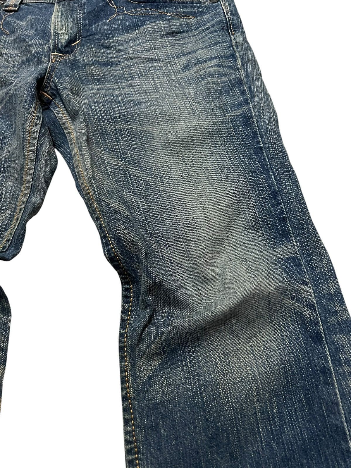 Edwin 💥Flare💥Vintage Edwin XV Mud Wash Clawmark Jean Very Rare Size US 32 / EU 48 - 5 Thumbnail
