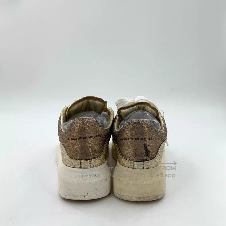 Alexander McQueen Alexander Mcqueen Golden lace-up thick-soled casual shoes Size US 5 / IT 35 - 4 Thumbnail